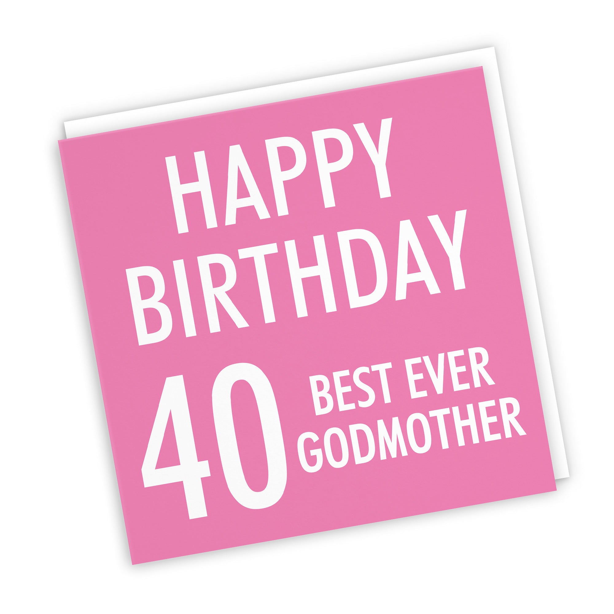 40th Godmother Birthday Card Urban Colour - Default Title (TH02184)
