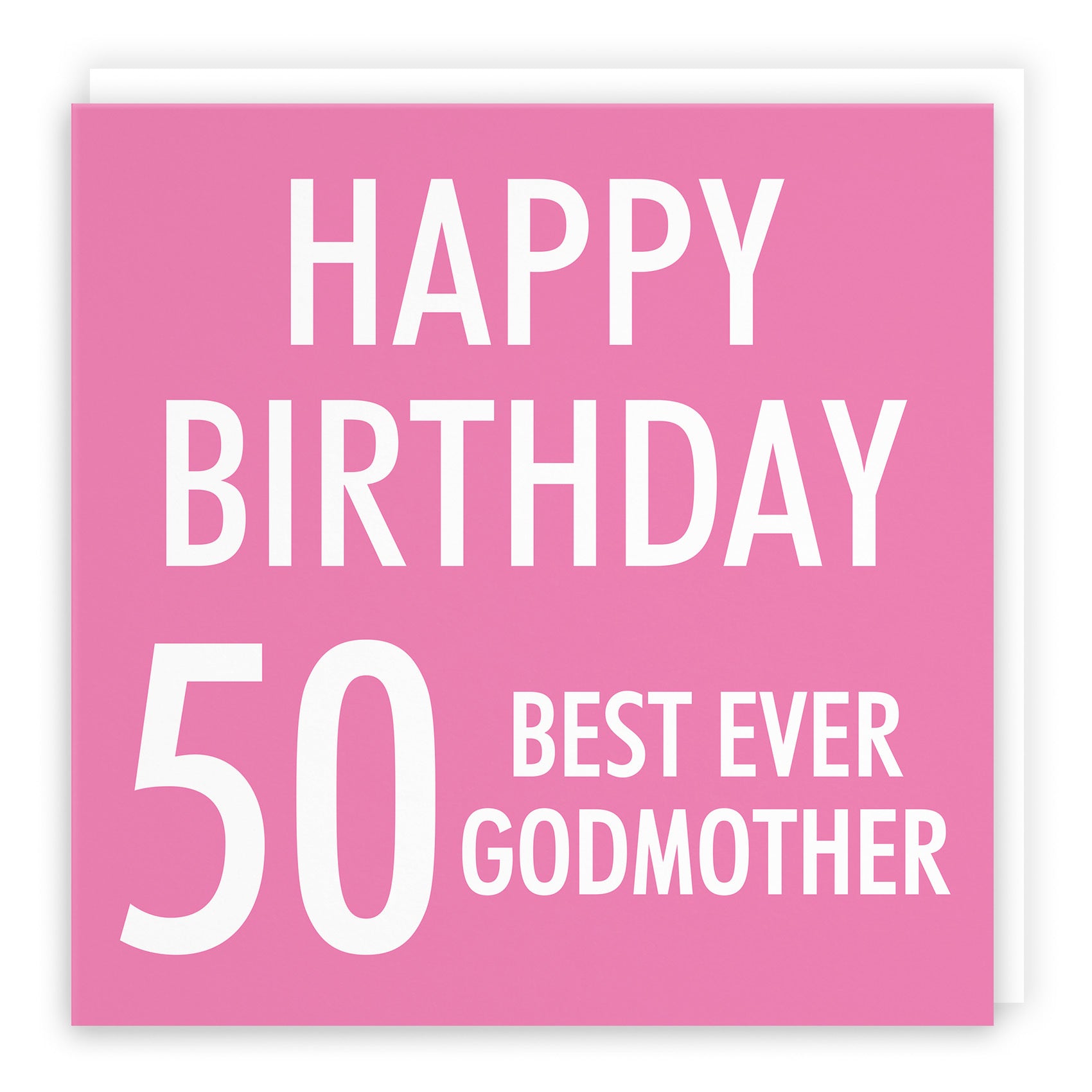 50th Godmother Birthday Card Urban Colour - Default Title (TH02189)