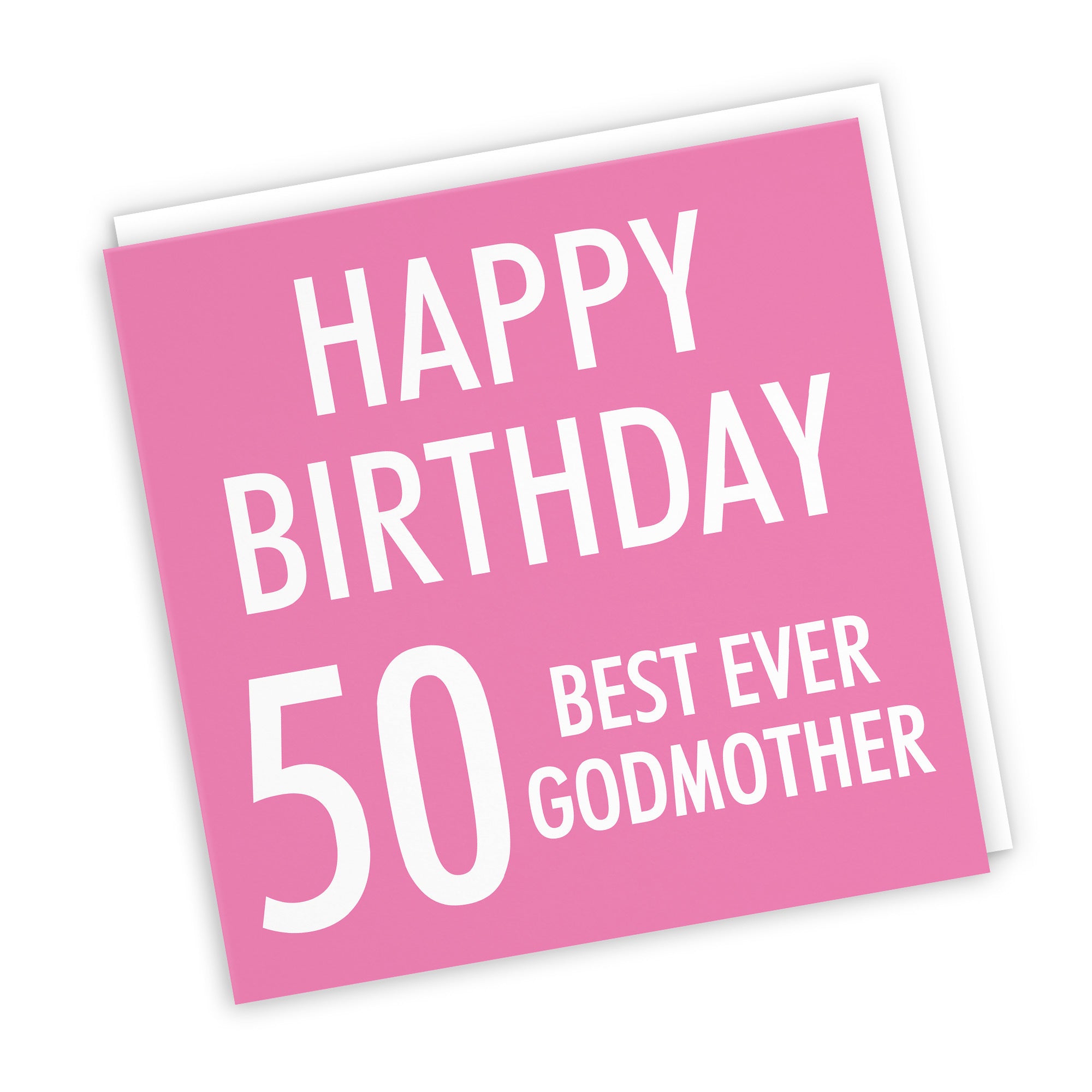 50th Godmother Birthday Card Urban Colour - Default Title (TH02189)