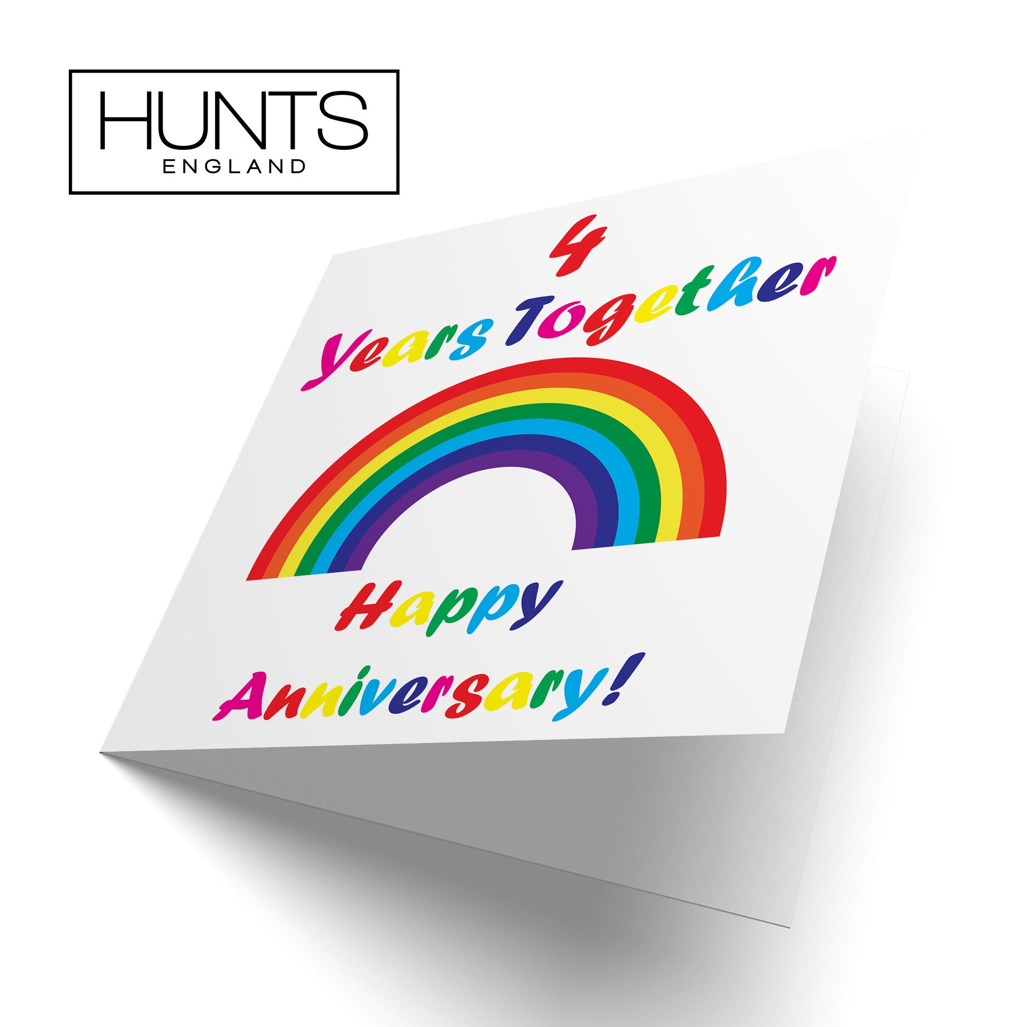 4th LGBTQ+ Same Sex Anniversary Card Rainbow - Default Title (TH02196)