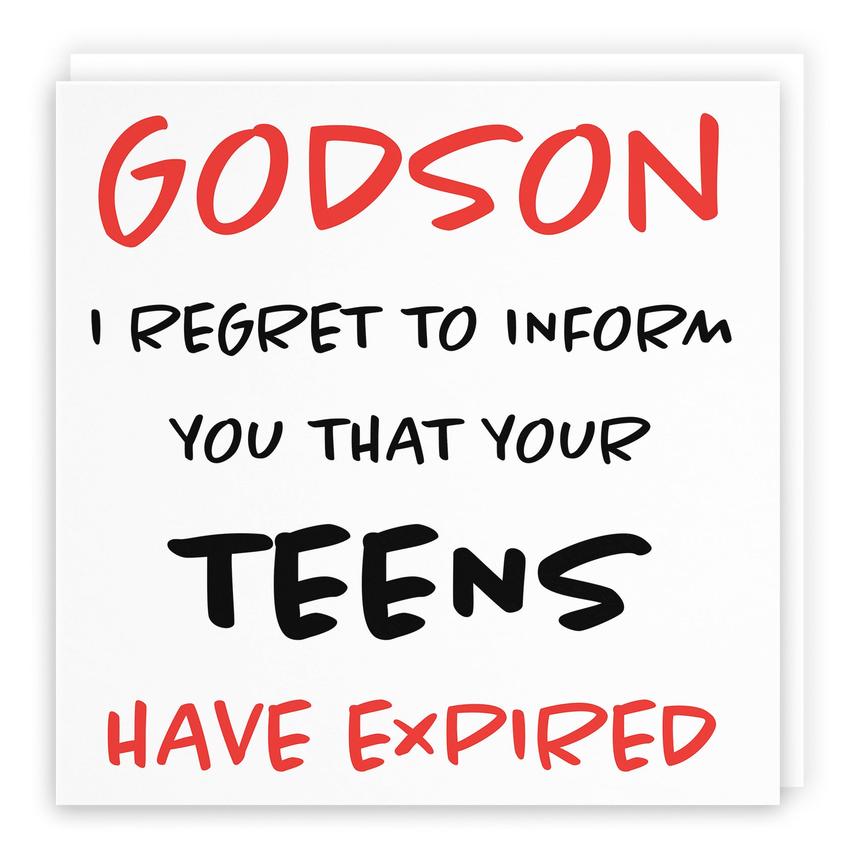 20th Godson Birthday Card Retro - Default Title (TH02236)