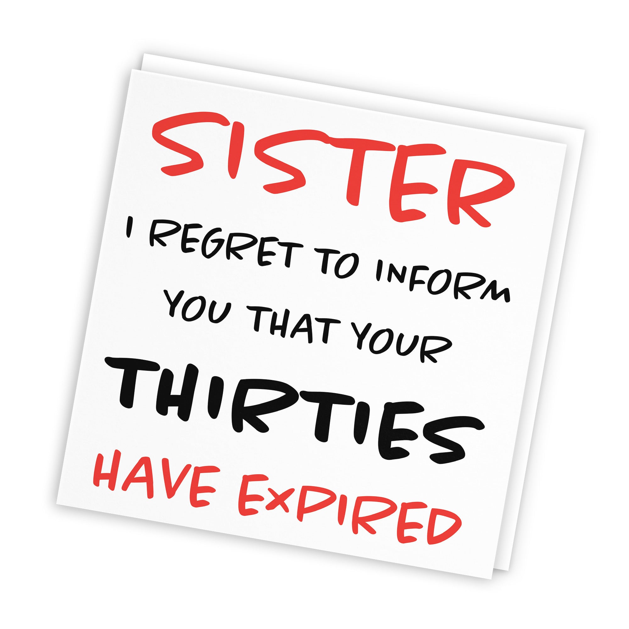 40th Sister Birthday Card Retro - Default Title (TH02237)