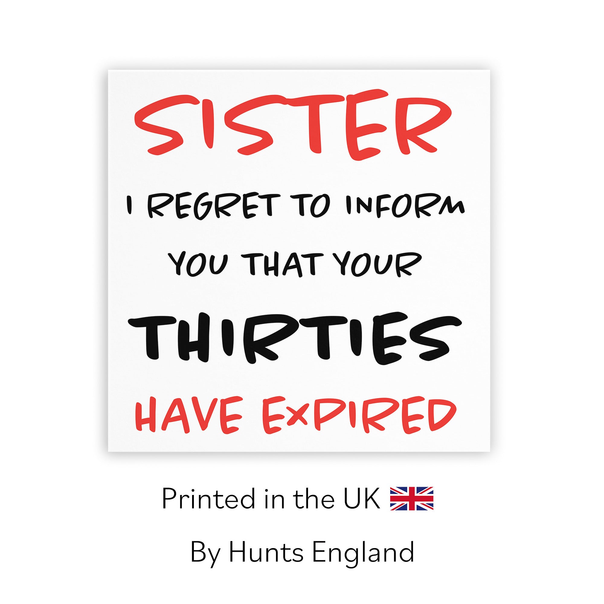 40th Sister Birthday Card Retro - Default Title (TH02237)