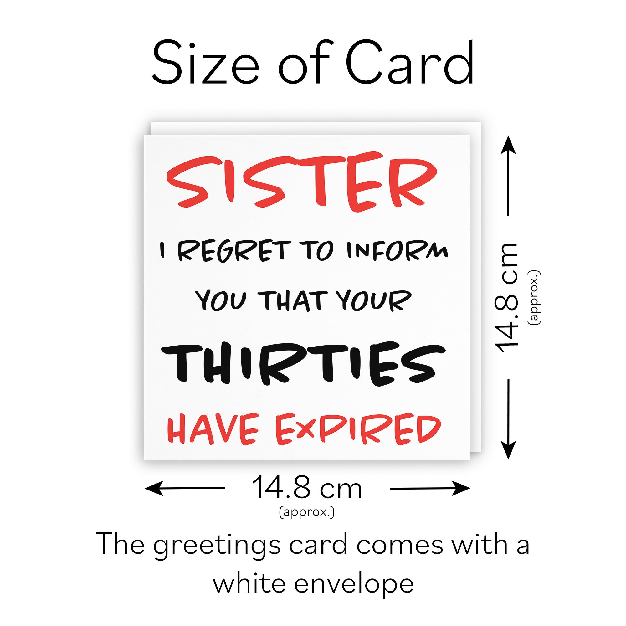 40th Sister Birthday Card Retro - Default Title (TH02237)