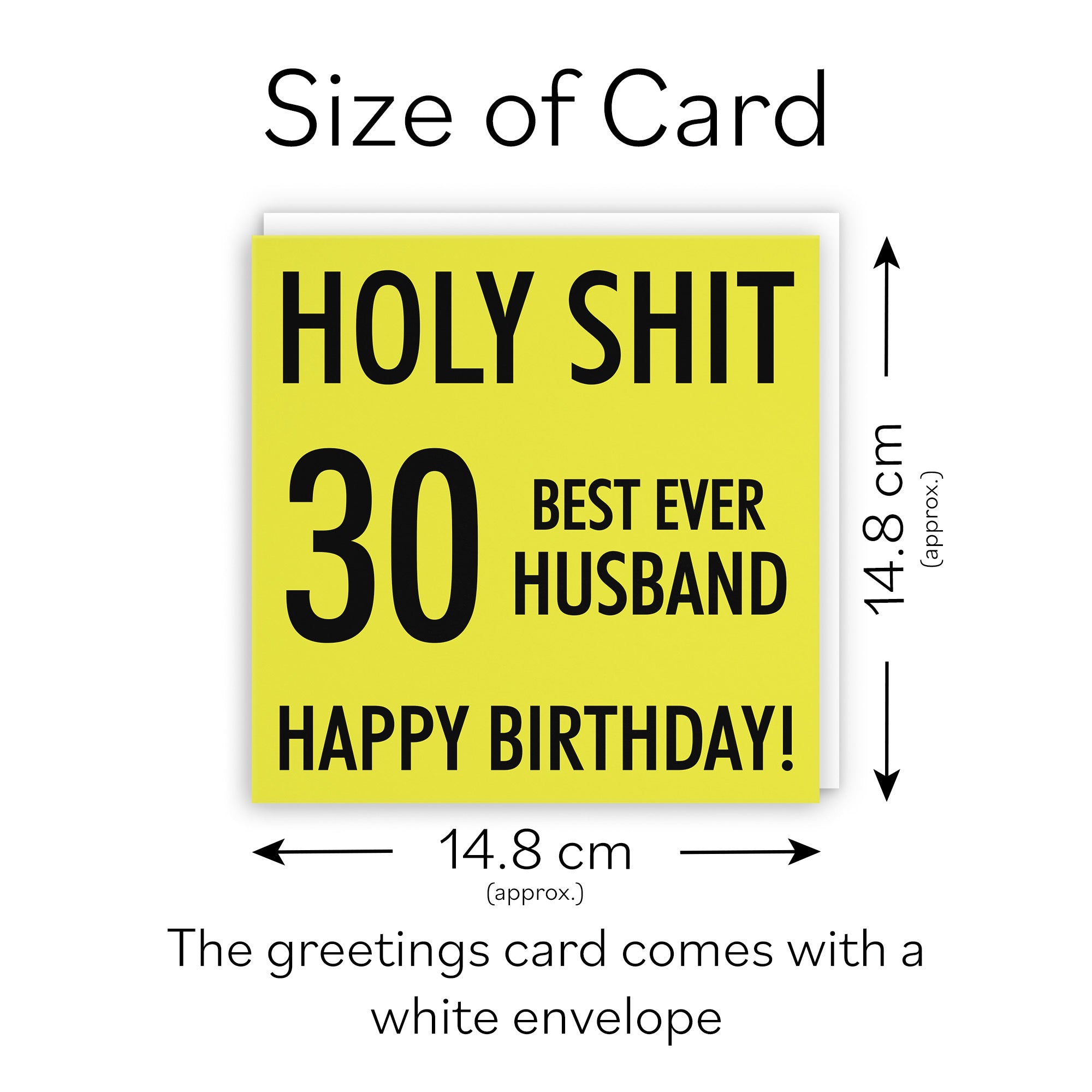 30th Husband Birthday Card Holy Shit - Default Title (TH02284)