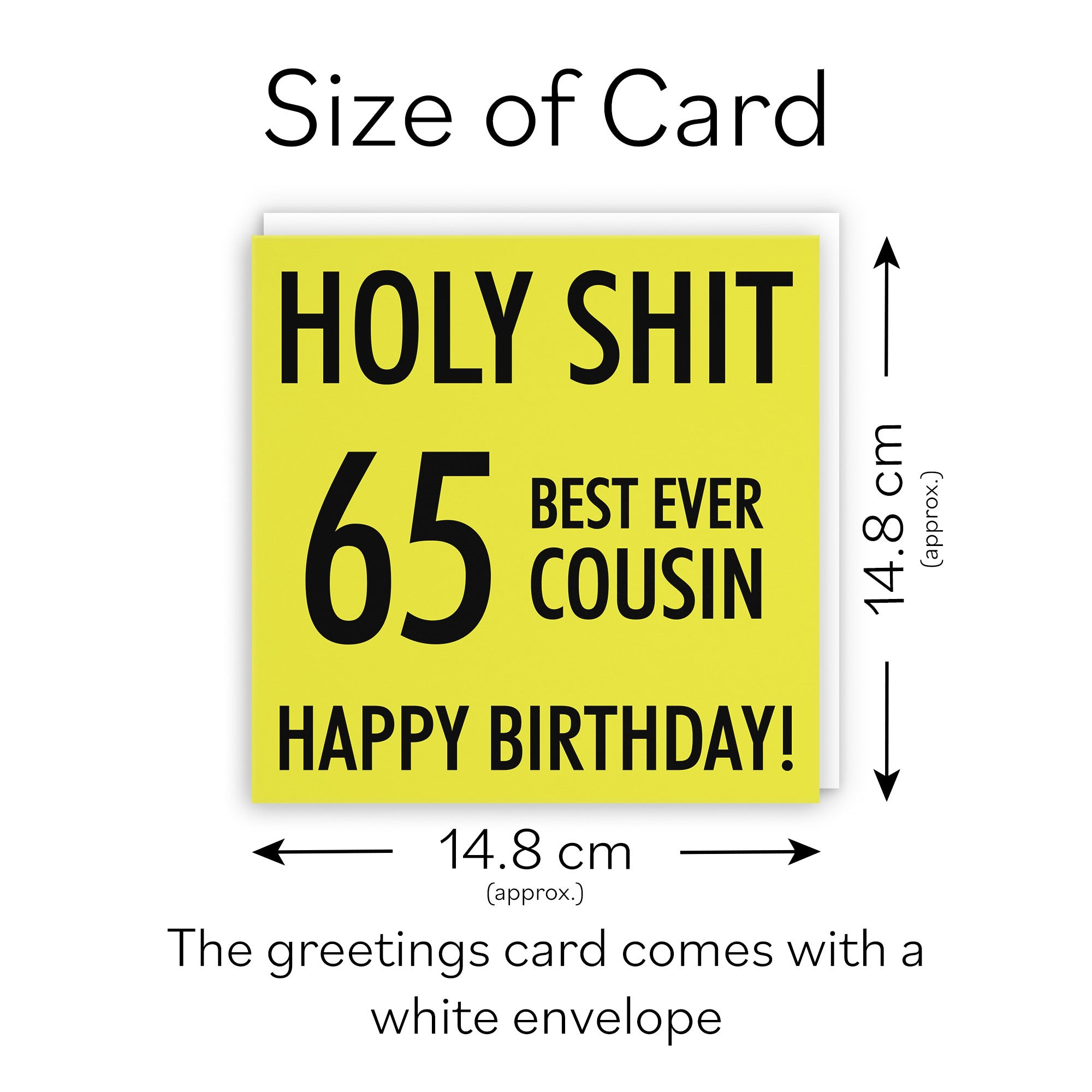 65th Cousin Birthday Card Holy Shit - Default Title (TH02289)