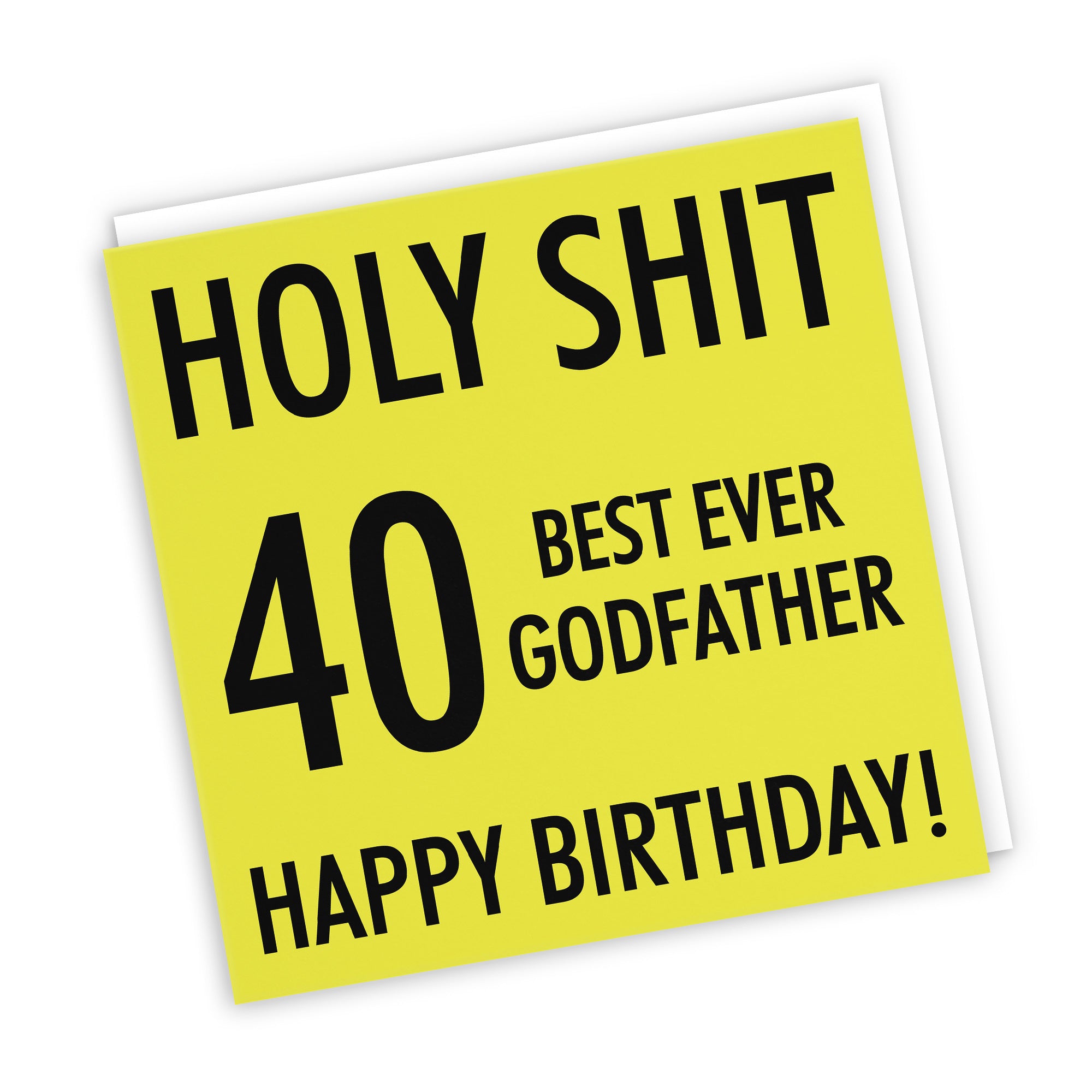 40th Godfather Birthday Card Holy Shit - Default Title (TH02290)