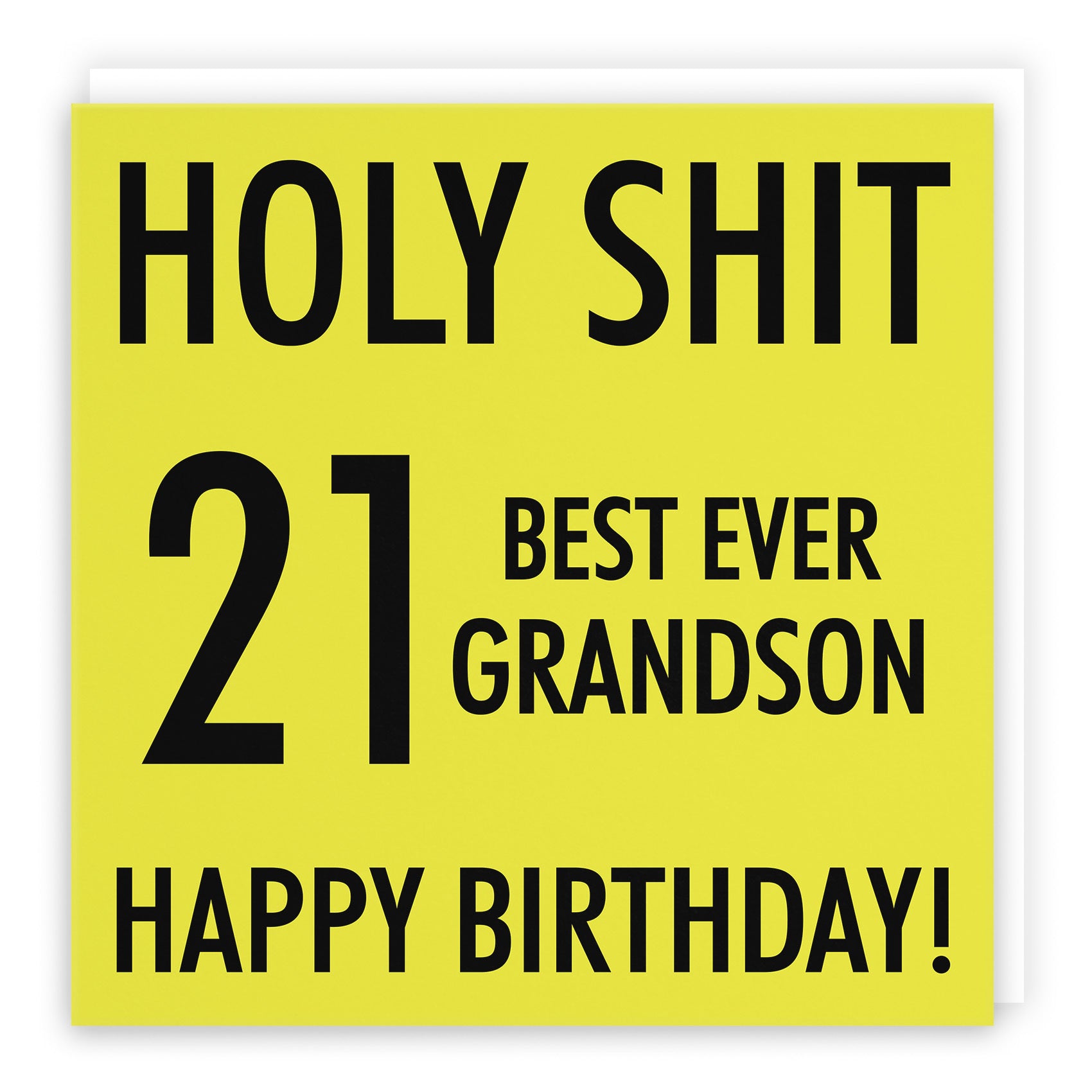 21st Grandson Birthday Card Holy Shit - Default Title (TH02291)