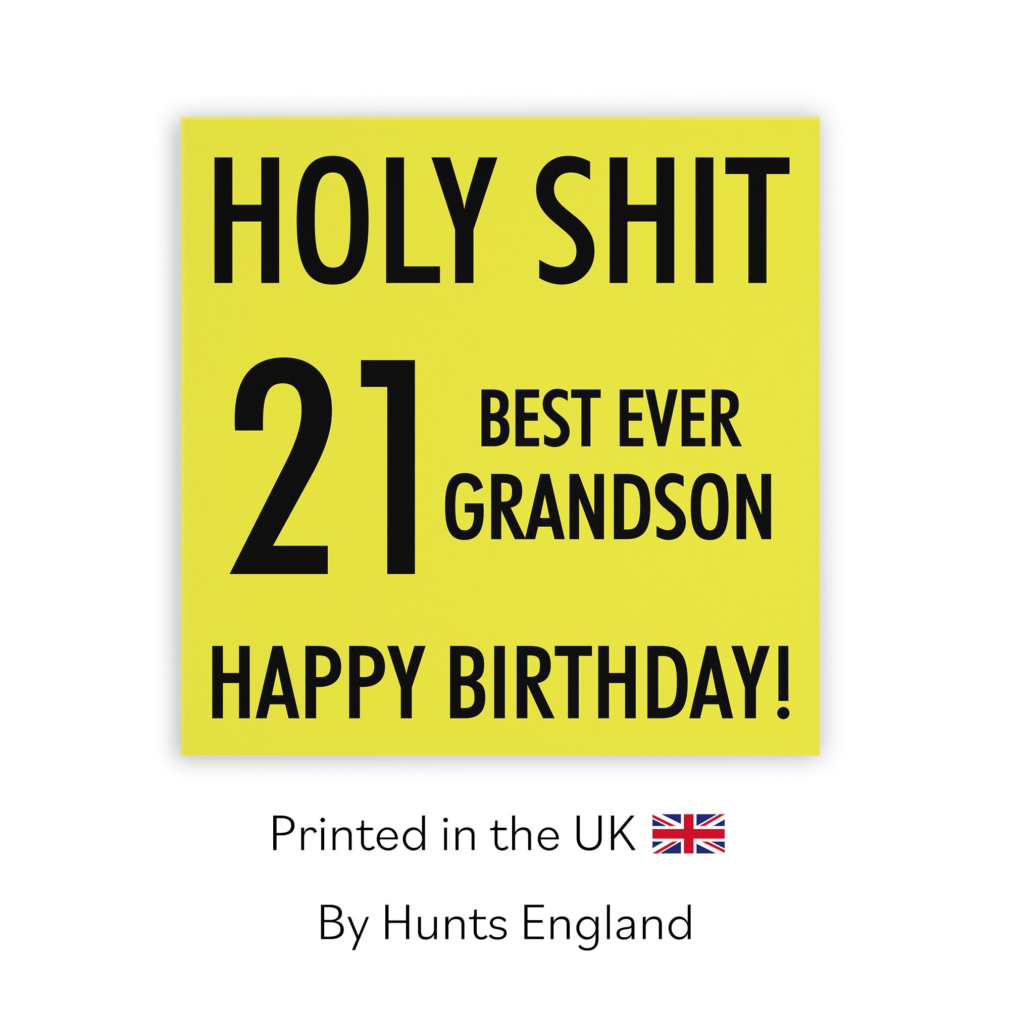 21st Grandson Birthday Card Holy Shit - Default Title (TH02291)