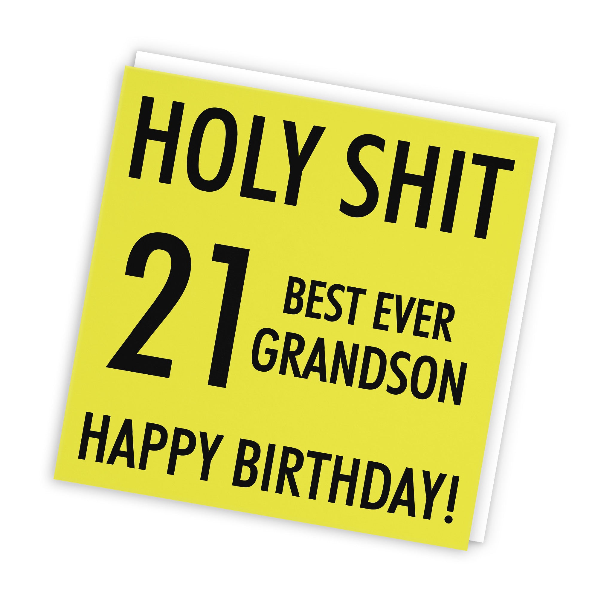 21st Grandson Birthday Card Holy Shit - Default Title (TH02291)