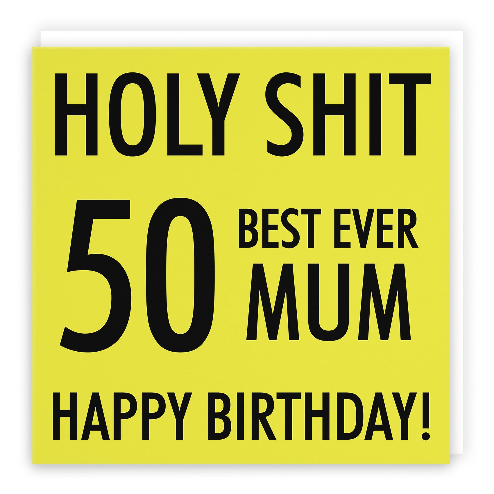 50th Mum Birthday Card Holy Shit - Default Title (TH02300)