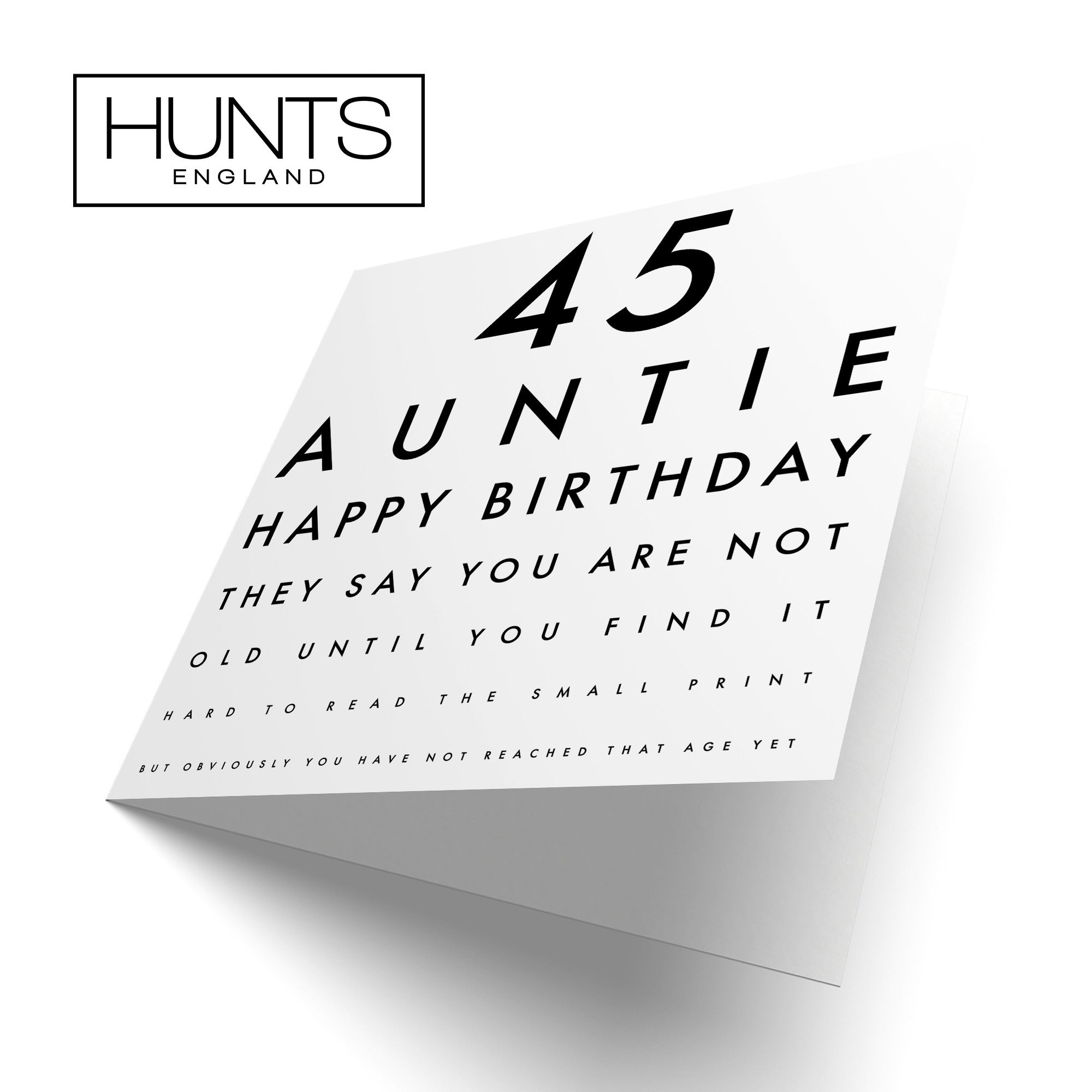 45th Auntie Birthday Card Eye Sight Letters - Default Title (TH02403)