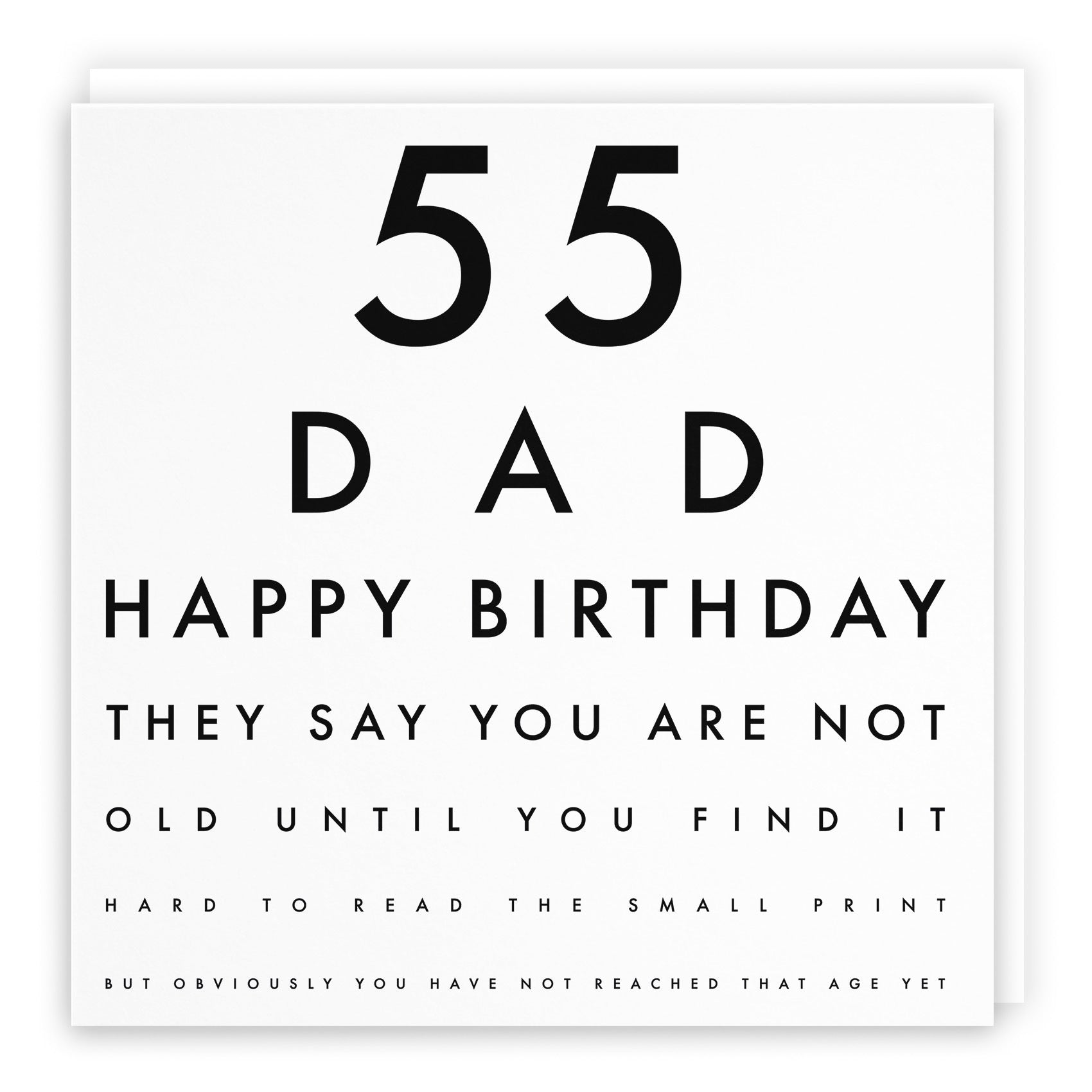 55th Dad Birthday Card Eye Sight Letters - Default Title (TH02420)