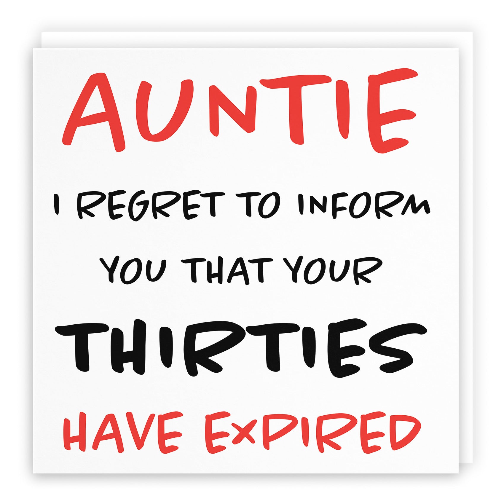 40th Auntie Birthday Card Retro - Default Title (TH02455)
