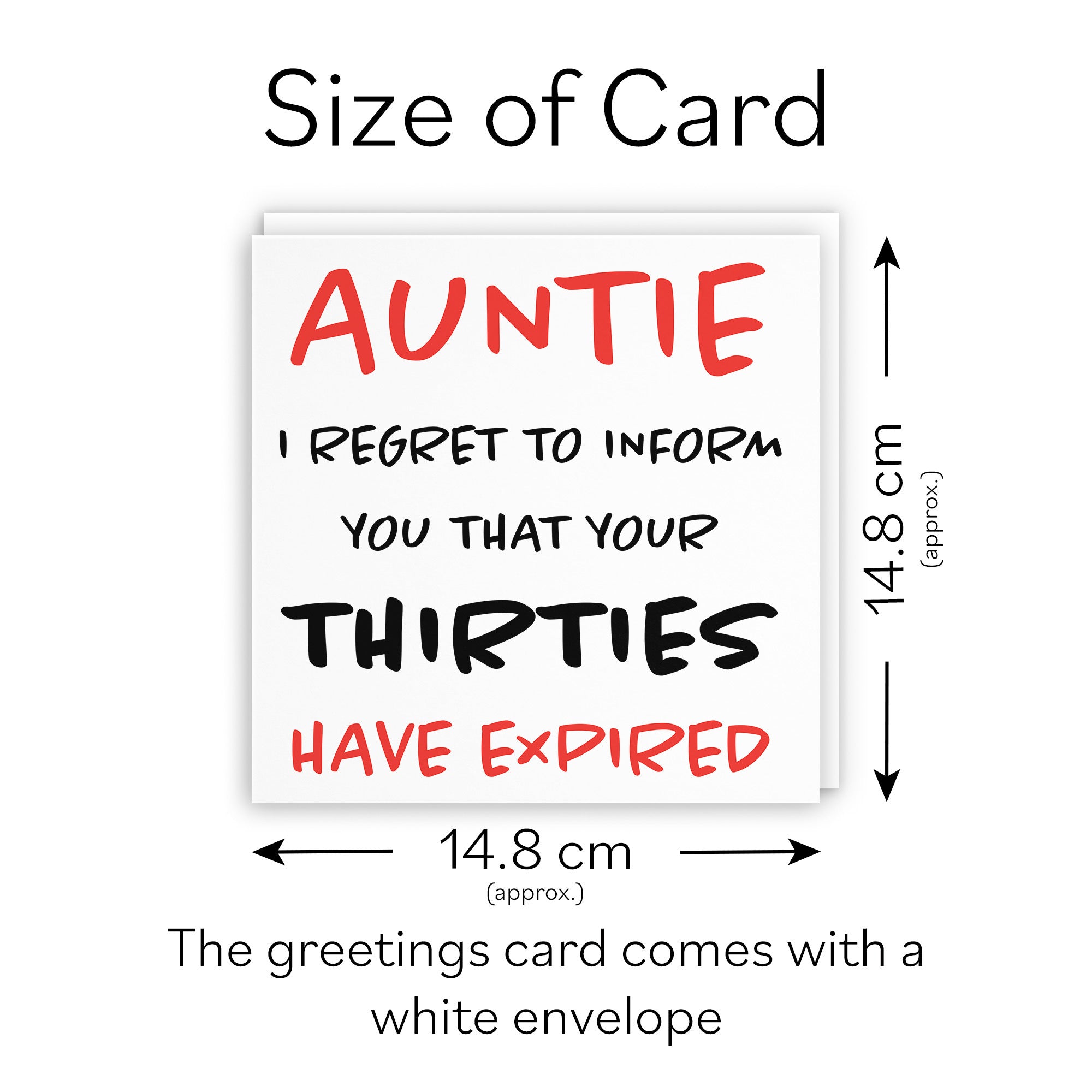 40th Auntie Birthday Card Retro - Default Title (TH02455)