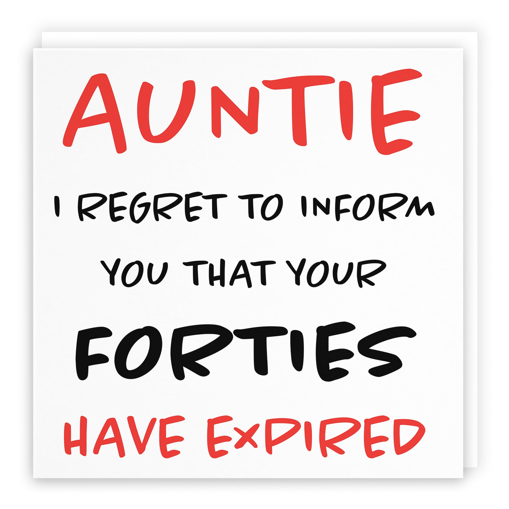 50th Auntie Birthday Card Retro - Default Title (TH02456)