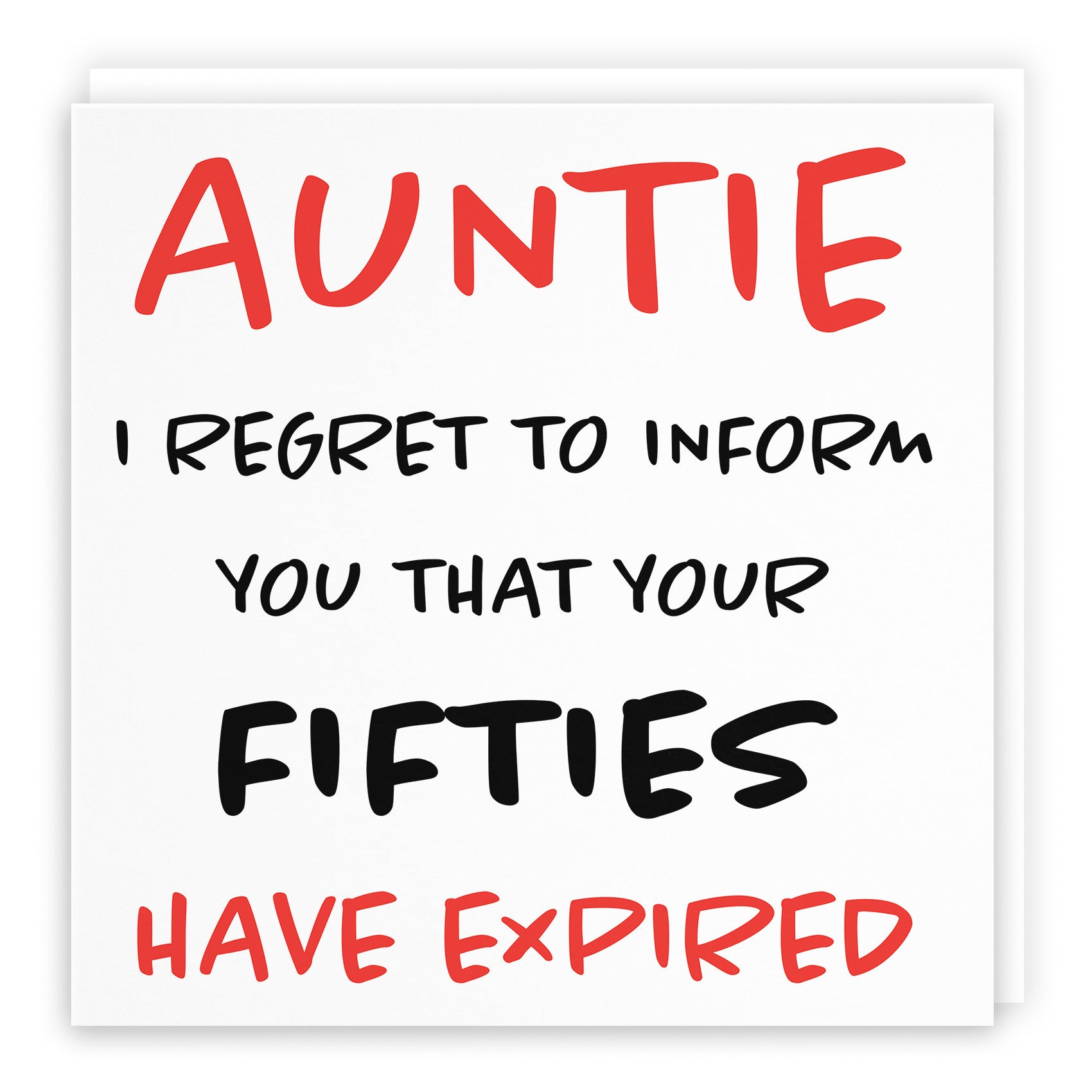 60th Auntie Birthday Card Retro - Default Title (TH02457)