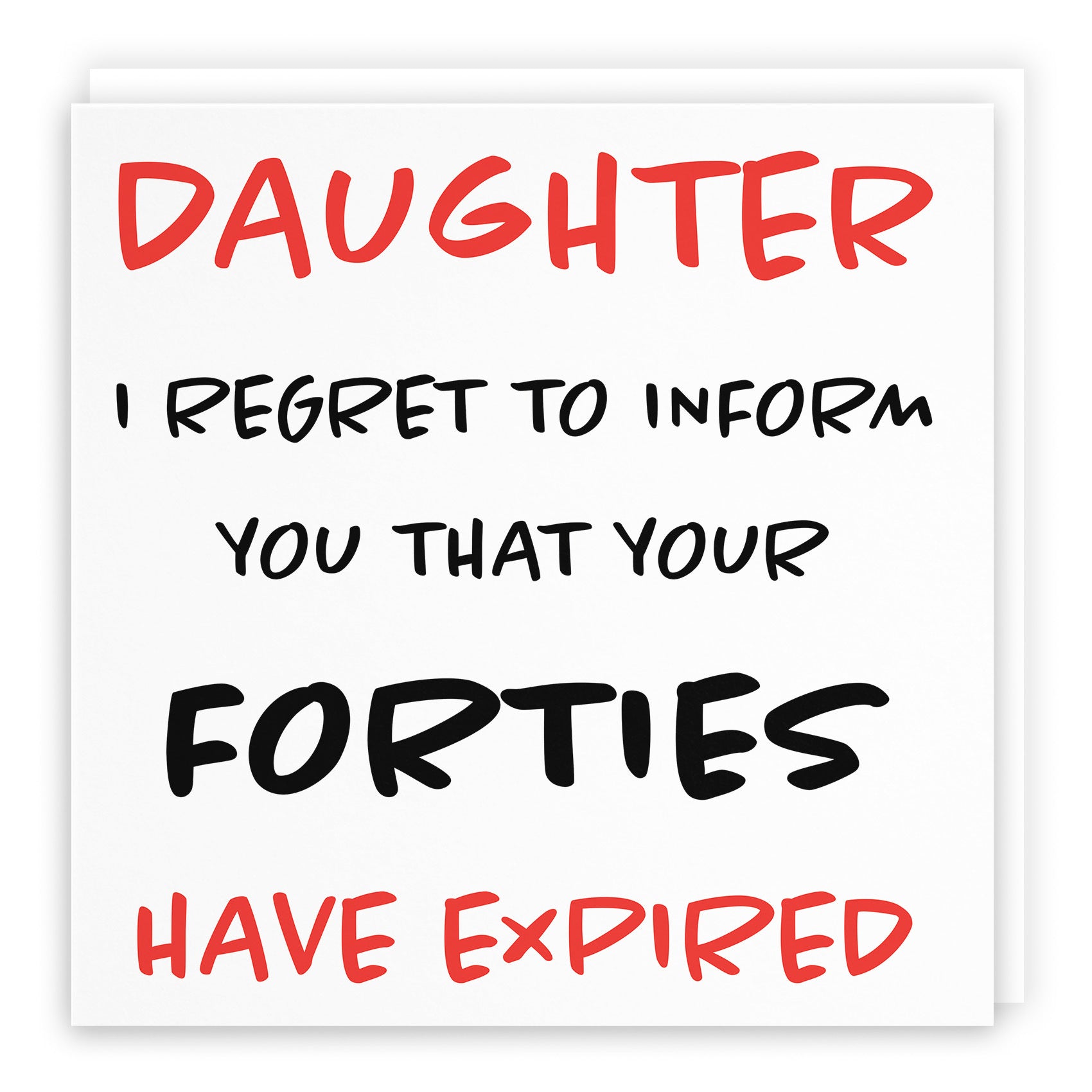 50th Daughter Birthday Card Retro - Default Title (TH02463)