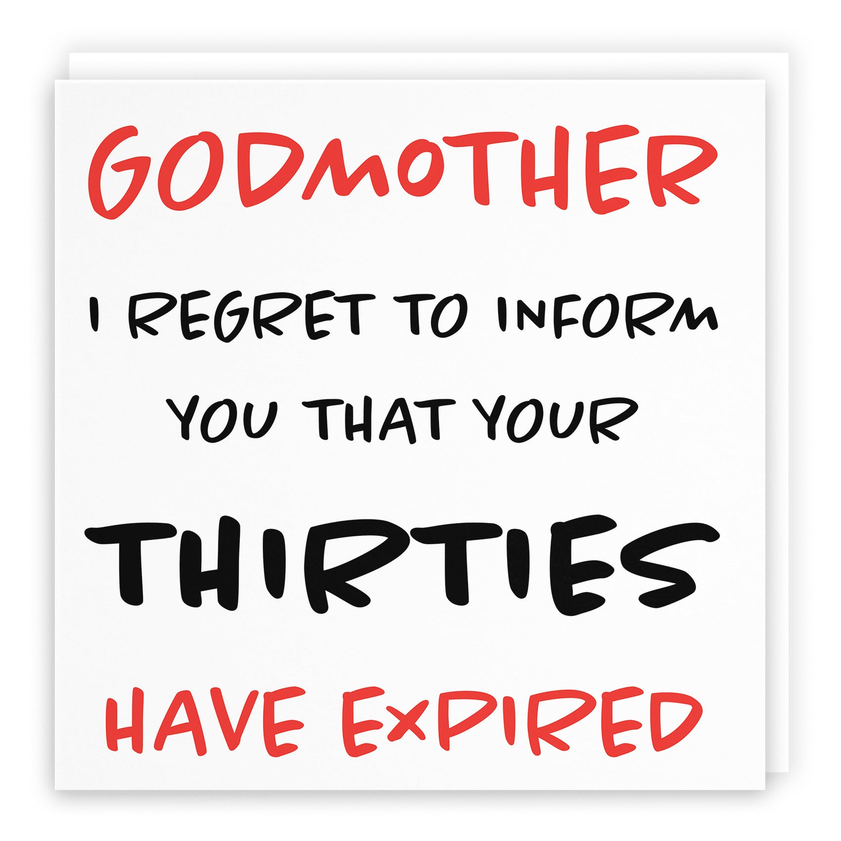 40th Godmother Birthday Card Retro - Default Title (TH02467)