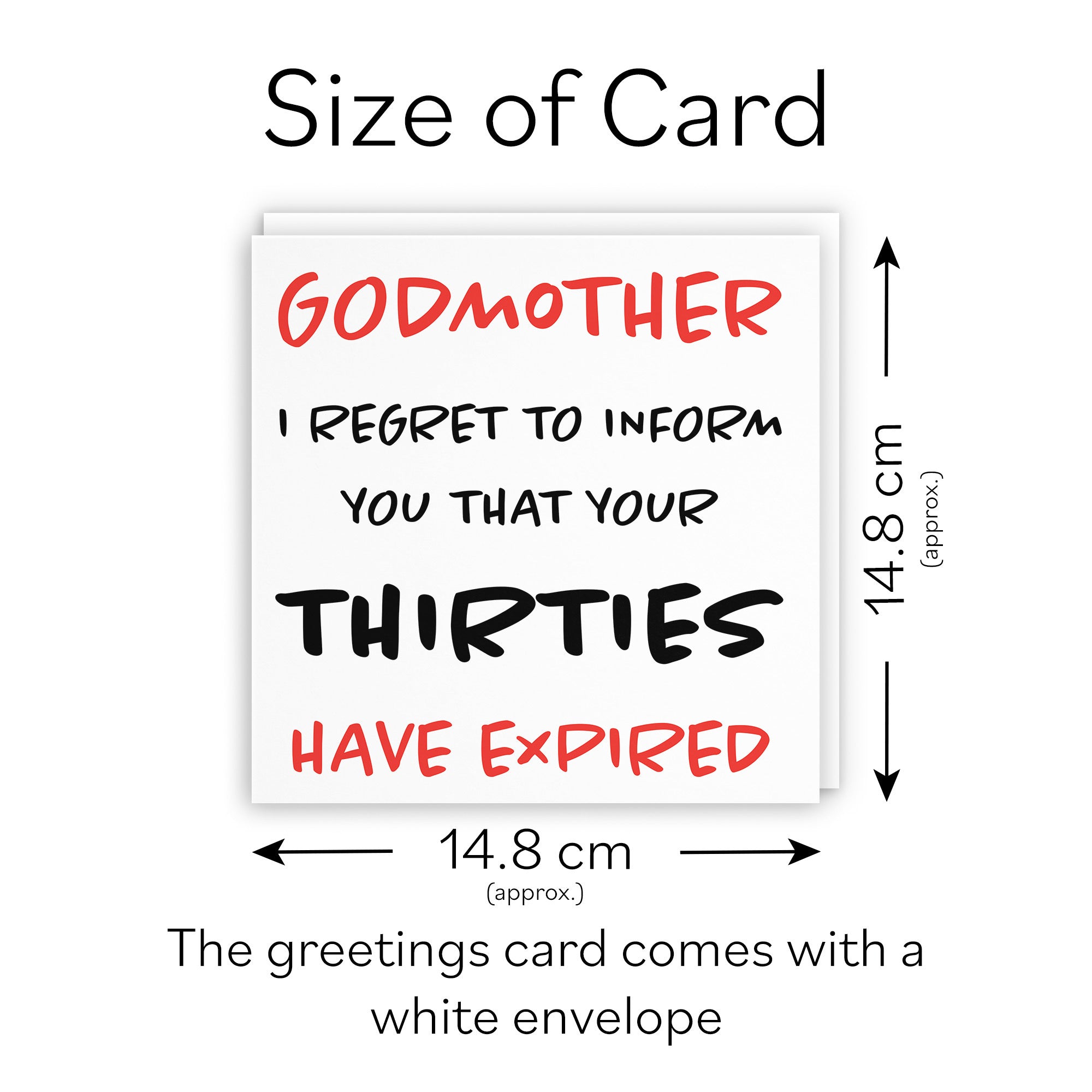 40th Godmother Birthday Card Retro - Default Title (TH02467)