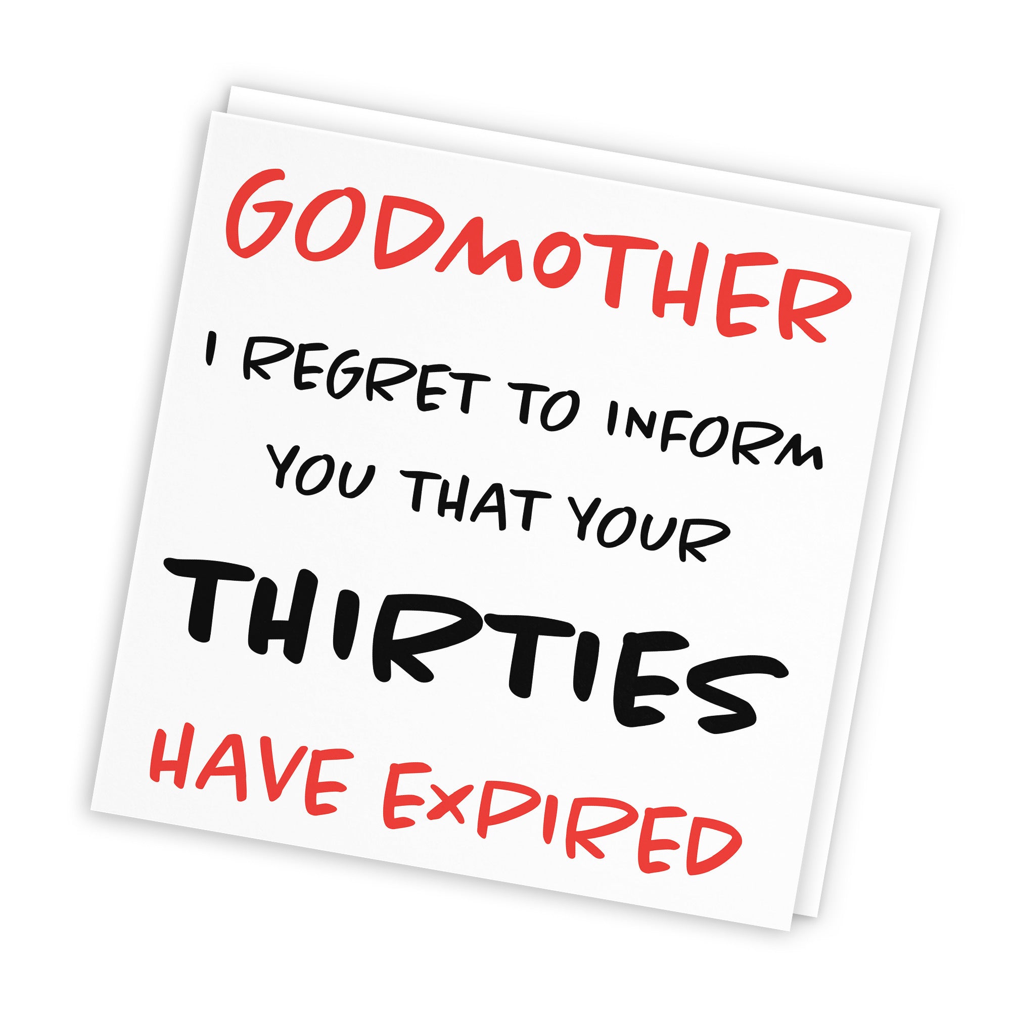 40th Godmother Birthday Card Retro - Default Title (TH02467)