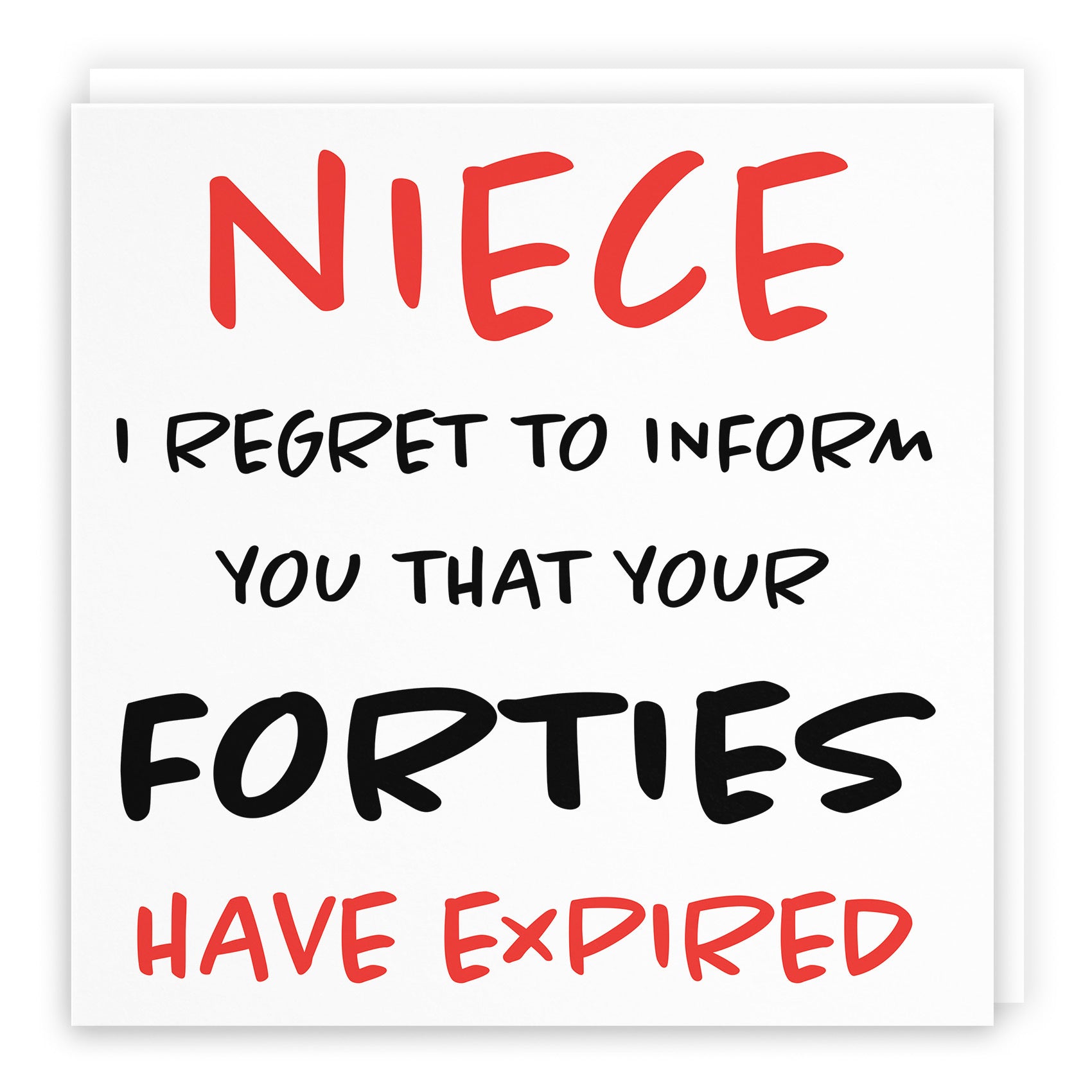 50th Niece Birthday Card Retro - Default Title (TH02488)