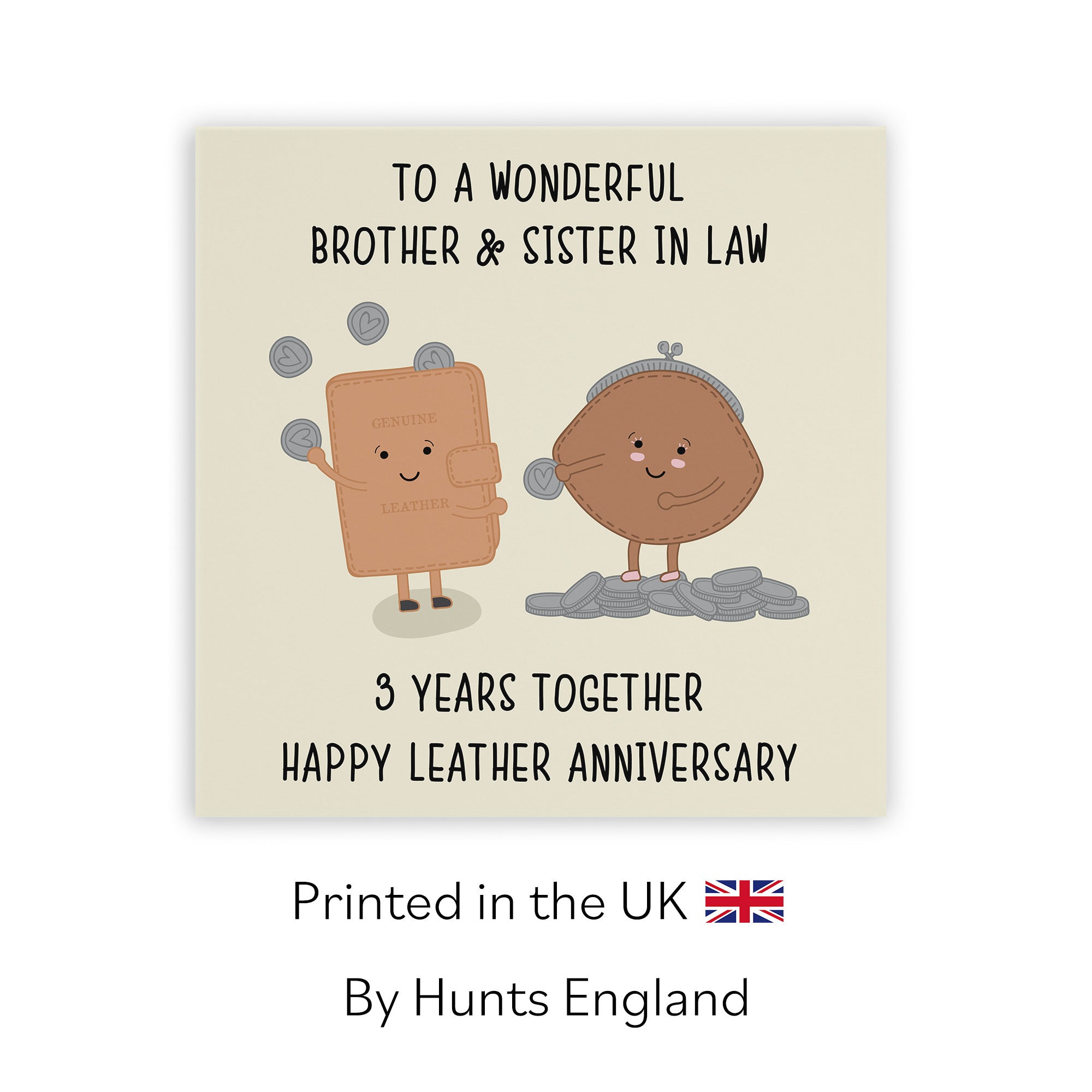 3rd Brother And Sister In Law Anniversary Card Iconic - Default Title (TH02495)