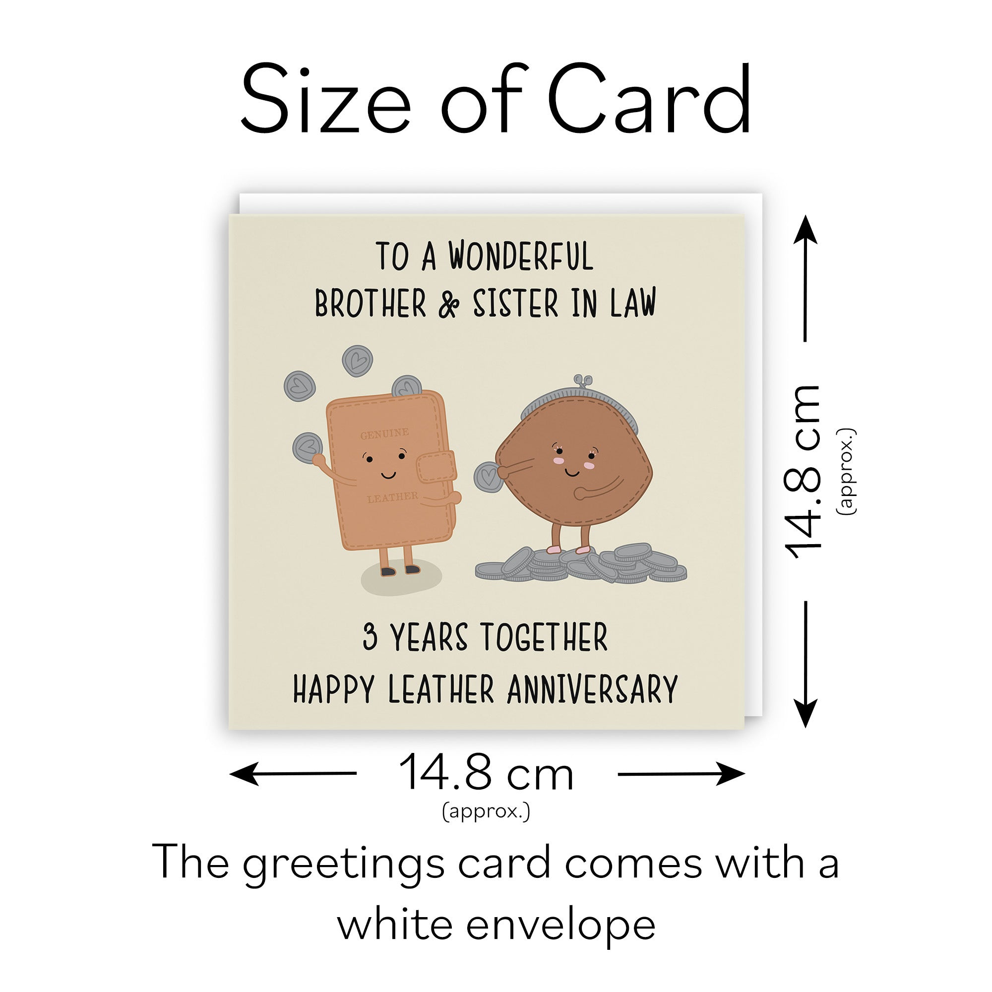 3rd Brother And Sister In Law Anniversary Card Iconic - Default Title (TH02495)