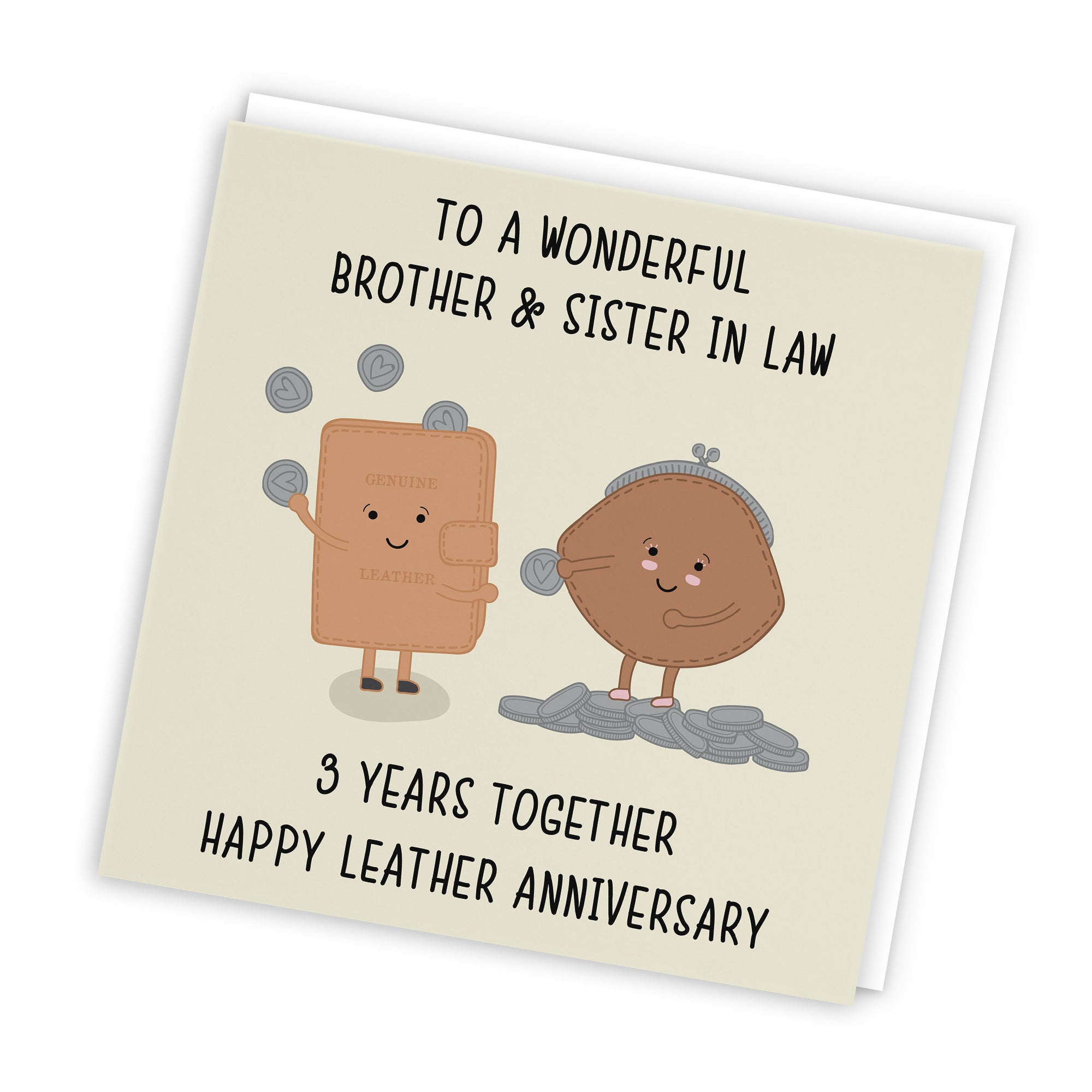 3rd Brother And Sister In Law Anniversary Card Iconic - Default Title (TH02495)
