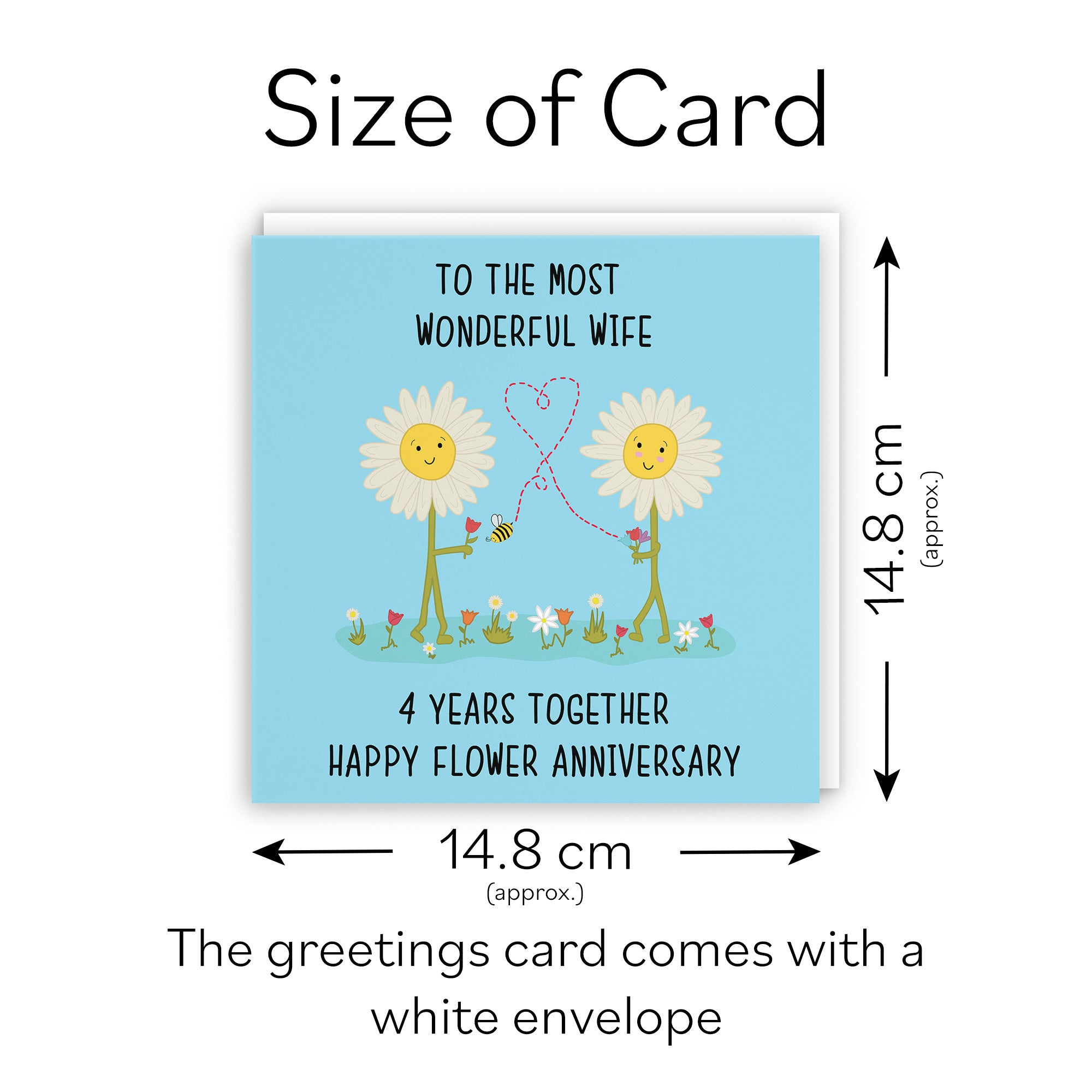 4th Wife Anniversary Card Iconic - Default Title (TH02496)