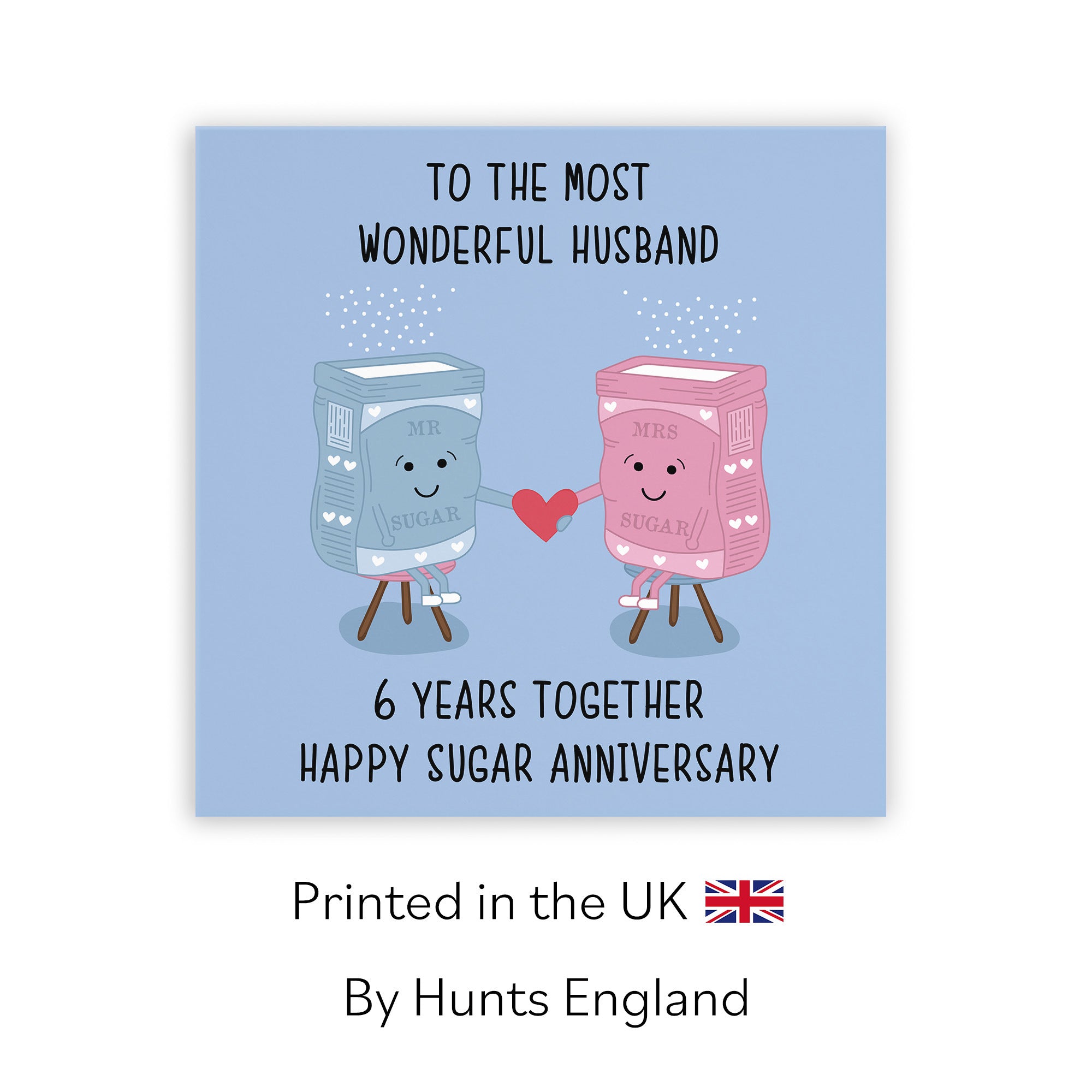 6th Husband Anniversary Card Iconic - Default Title (TH02497)