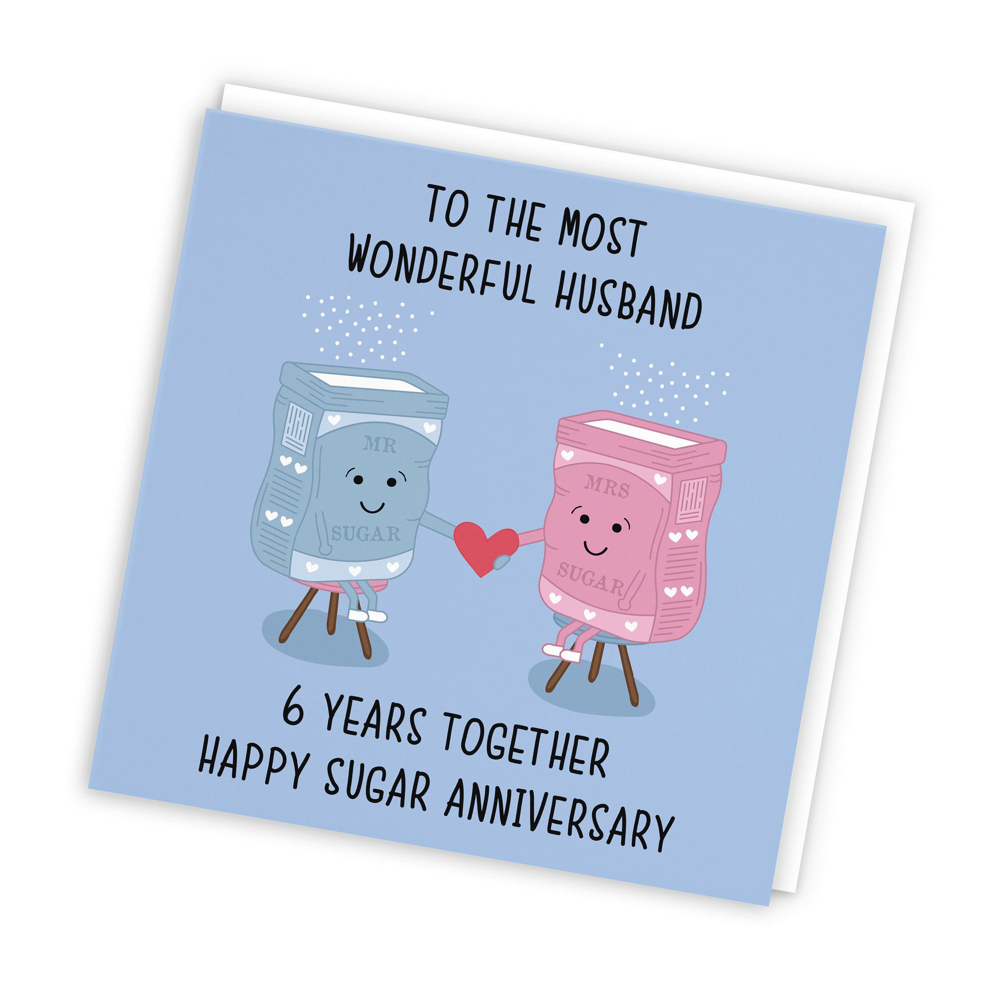 6th Husband Anniversary Card Iconic - Default Title (TH02497)