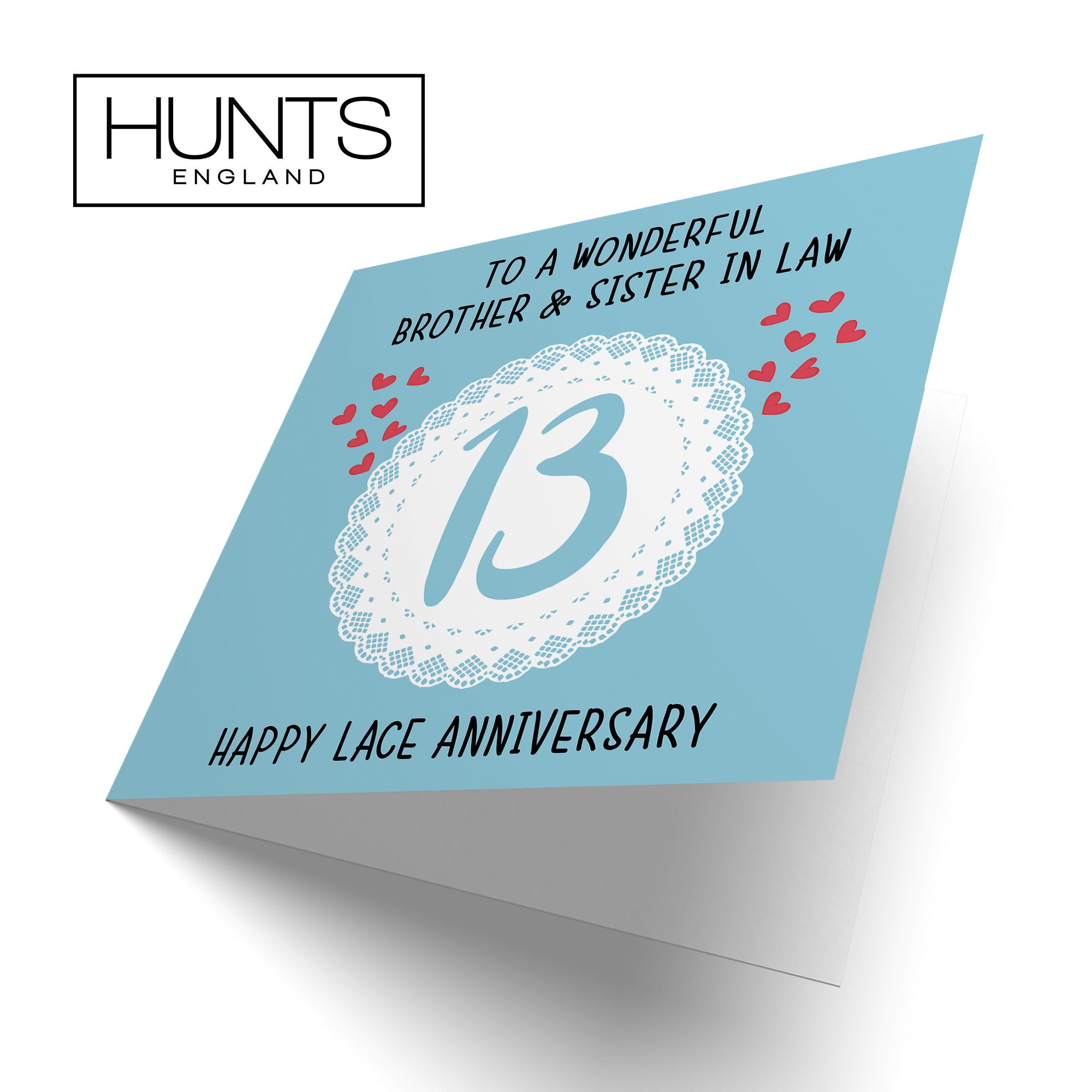 13th Brother And Sister In Law Anniversary Card Iconic - Default Title (TH02507)