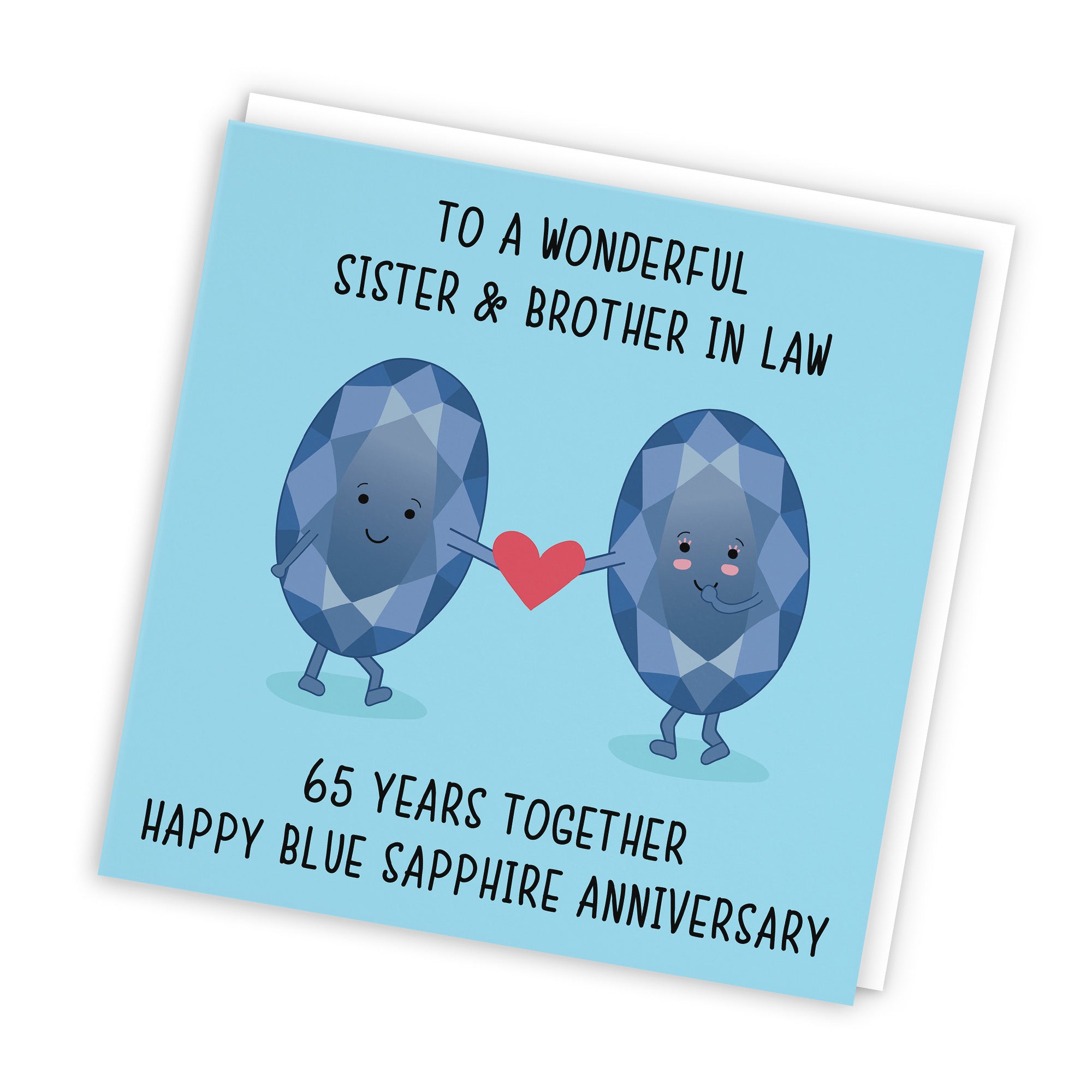 65th Sister And Brother In Law Anniversary Card Iconic - Default Title (TH02512)