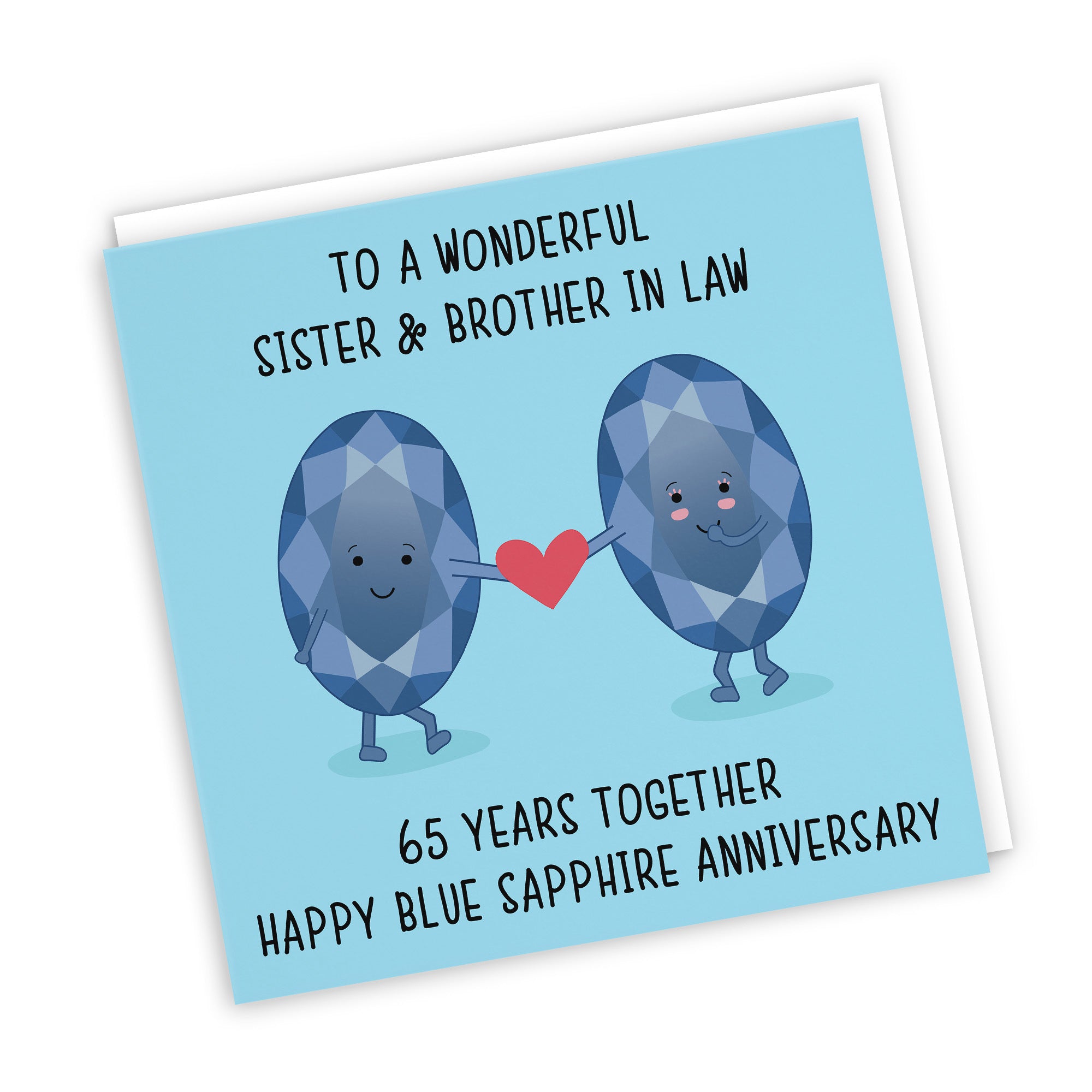 65th Sister And Brother In Law Anniversary Card Iconic - Default Title (TH02512)