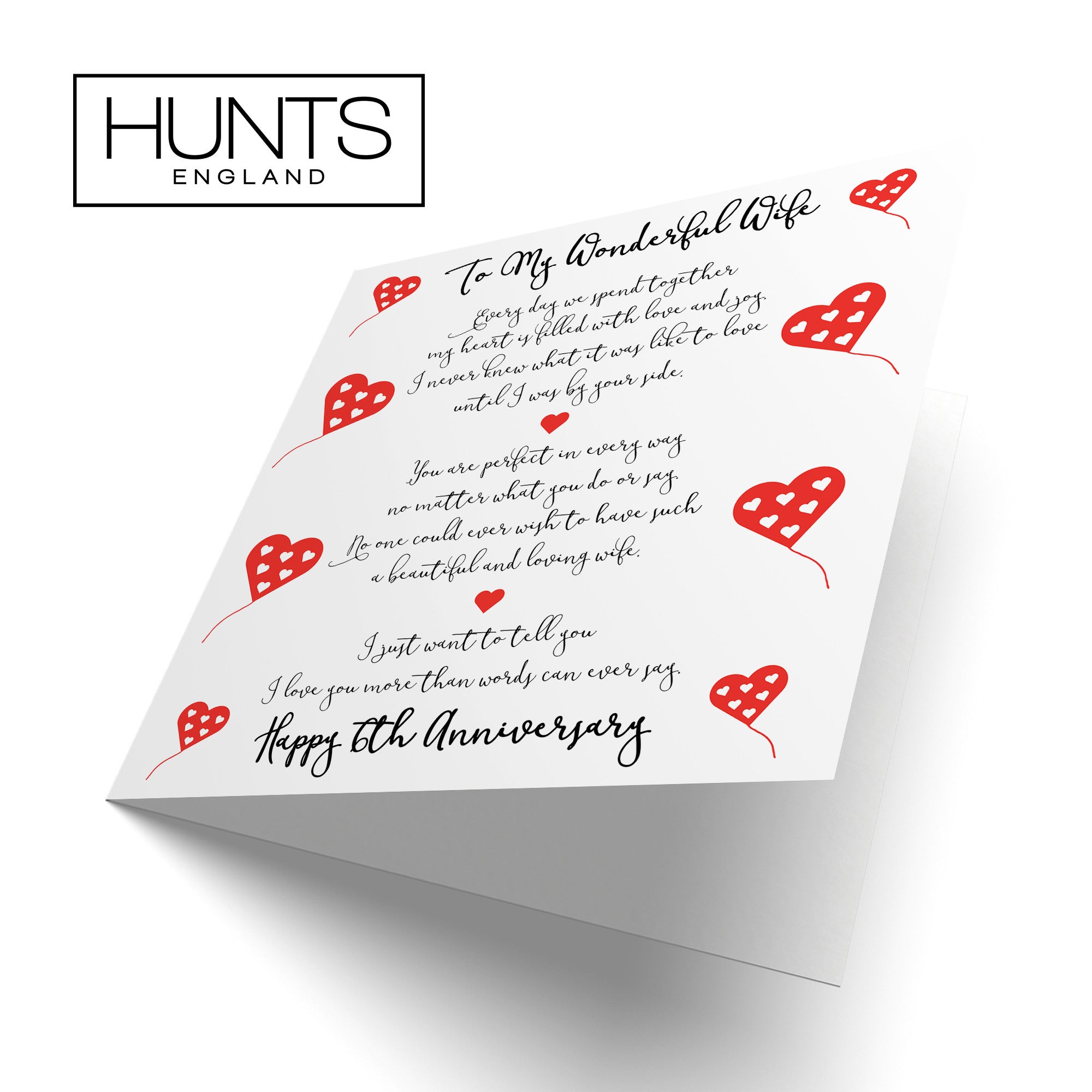 6th Wife Anniversary Card Romantic Verses - Default Title (TH02515)