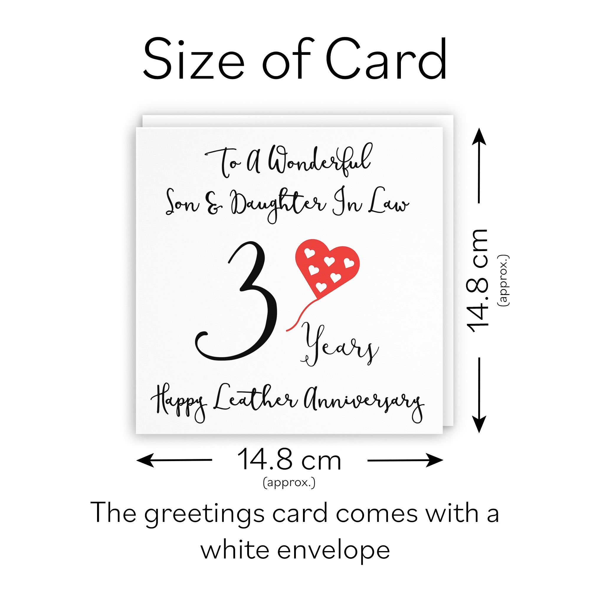 3rd Son And Daughter In Law Anniversary Card Love Heart - Default Title (TH02520)