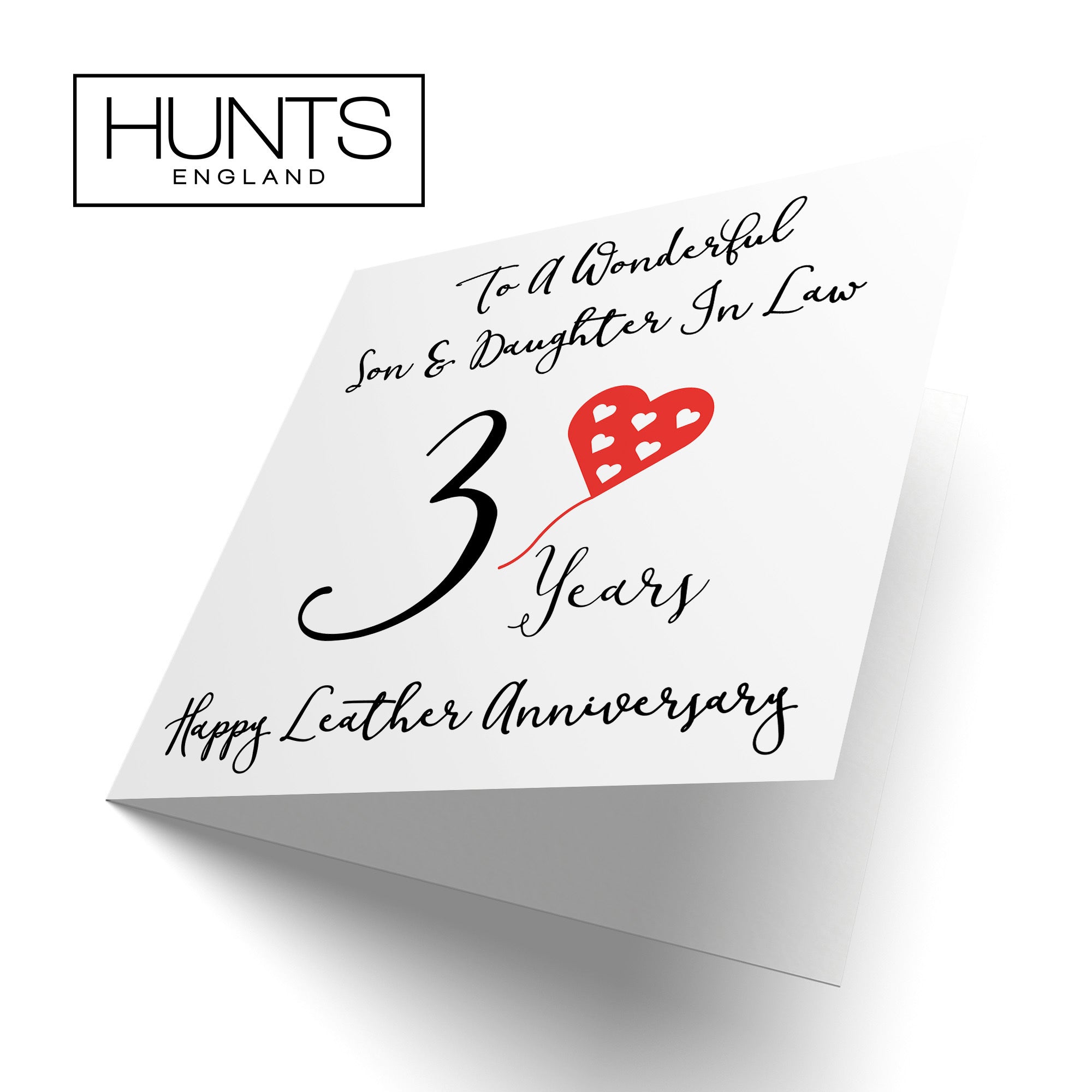 3rd Son And Daughter In Law Anniversary Card Love Heart - Default Title (TH02520)