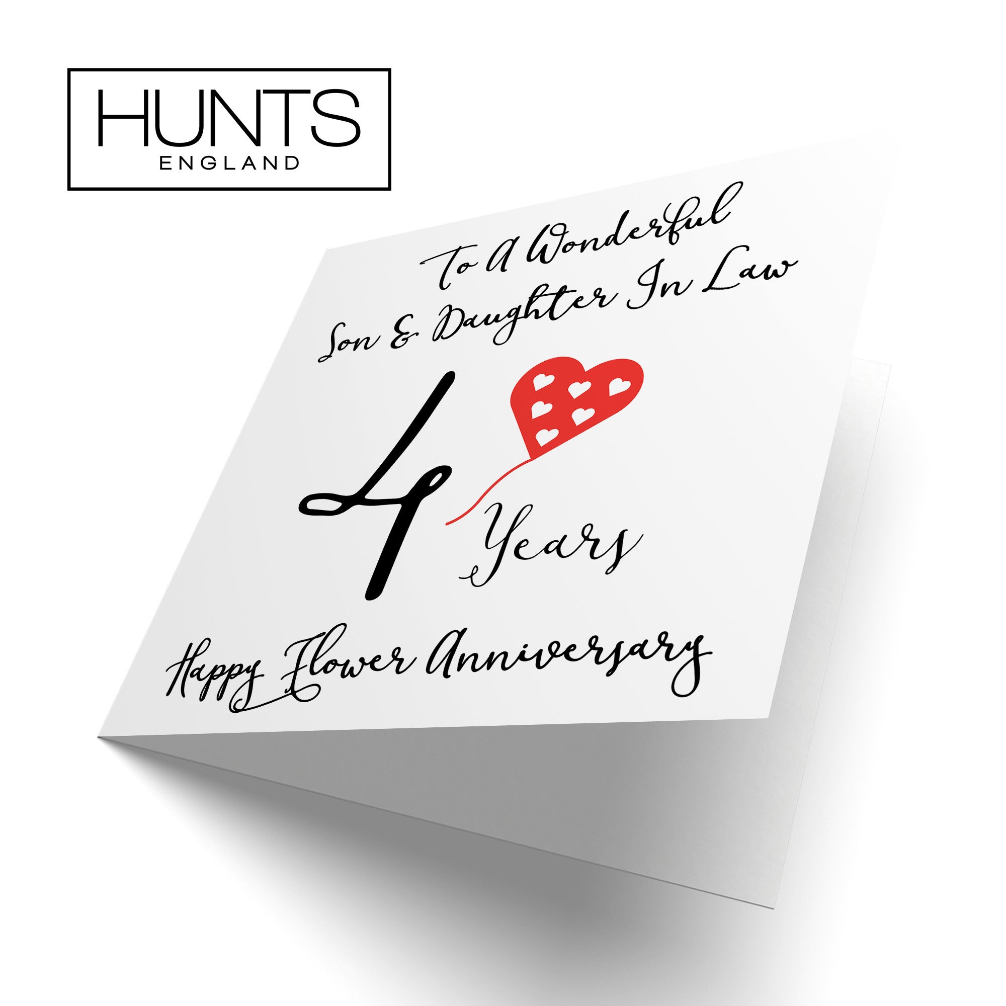 4th Son And Daughter In Law Anniversary Card Love Heart - Default Title (TH02521)
