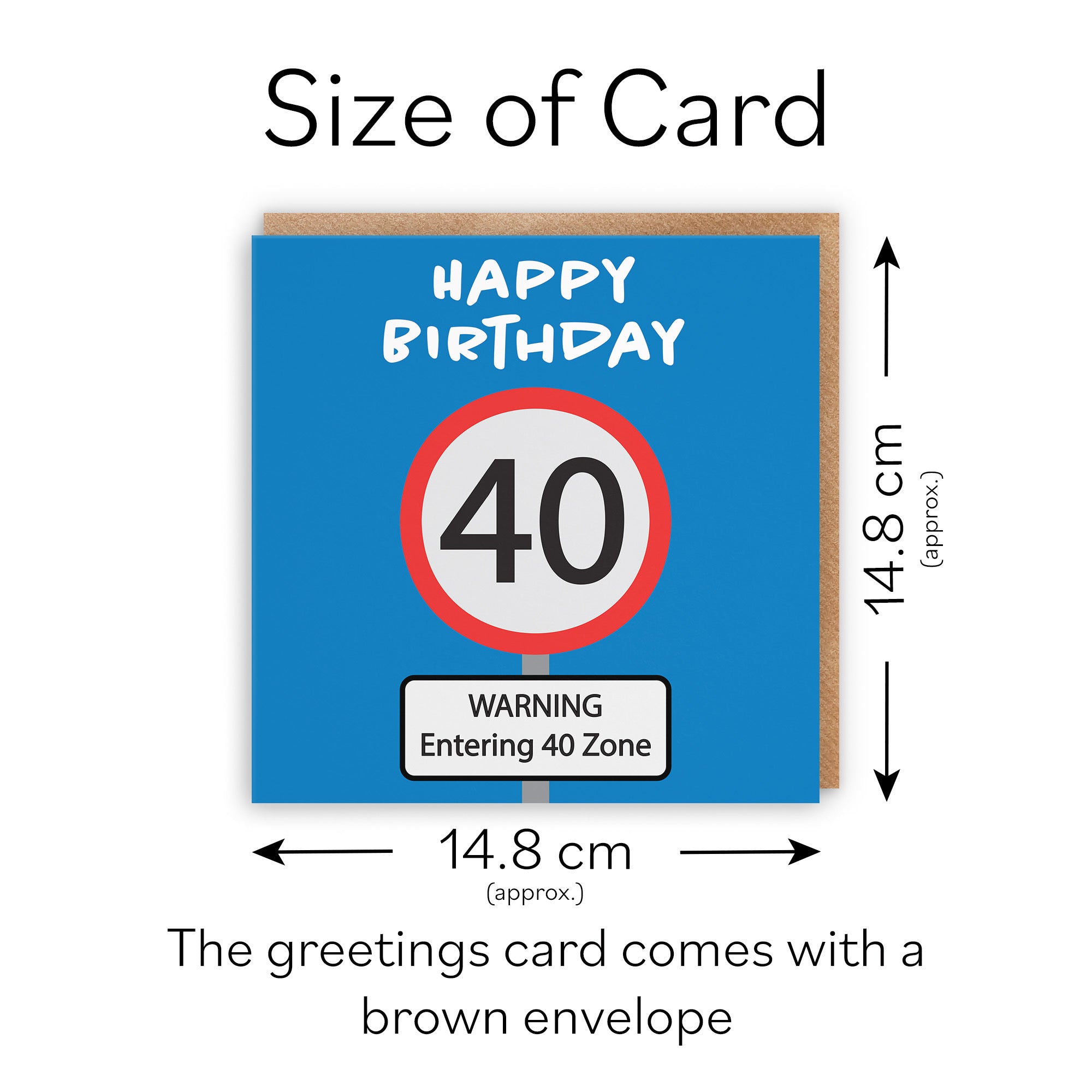 40th Birthday Card Road Sign - Default Title (TH02613)