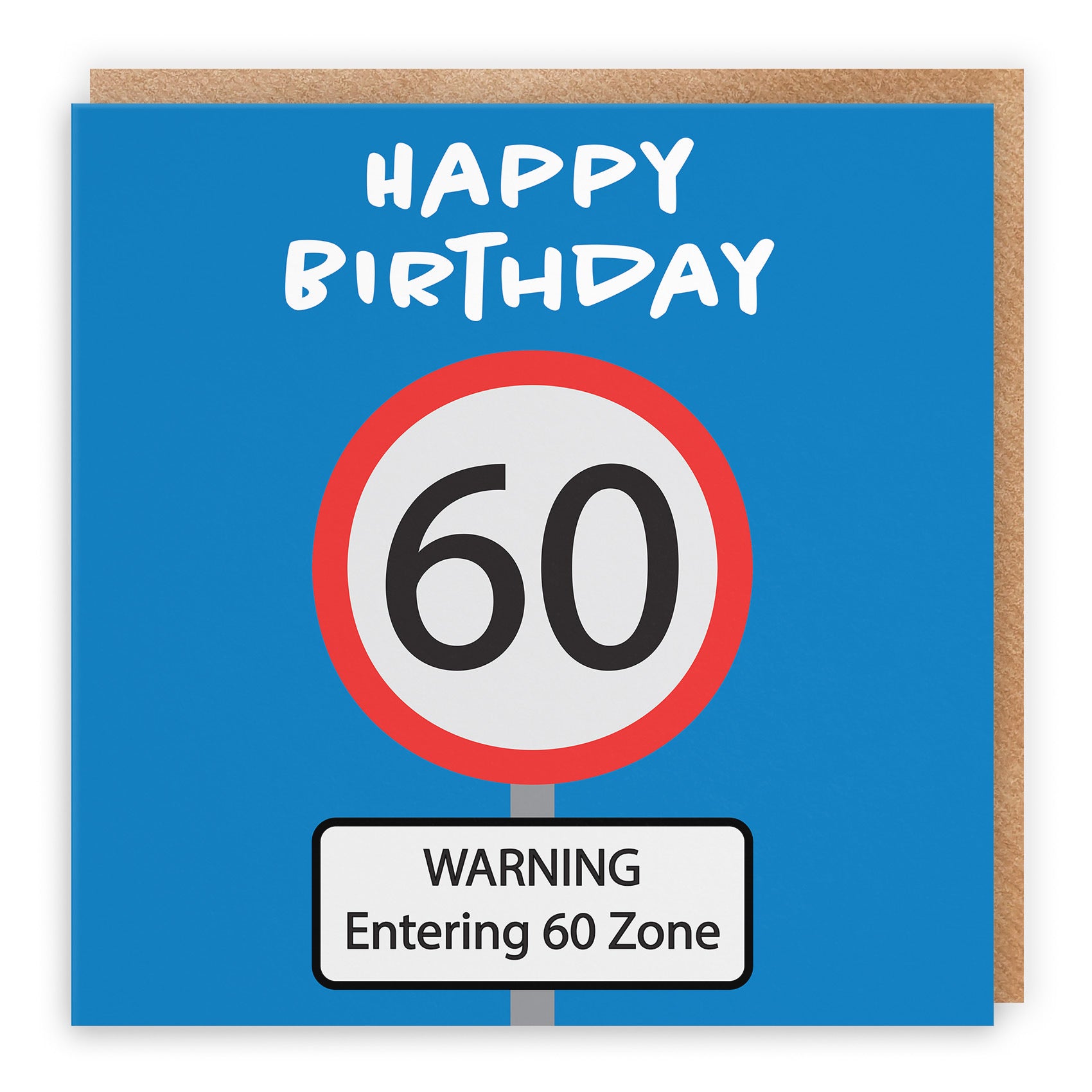 60th Birthday Card Road Sign - Default Title (TH02615)