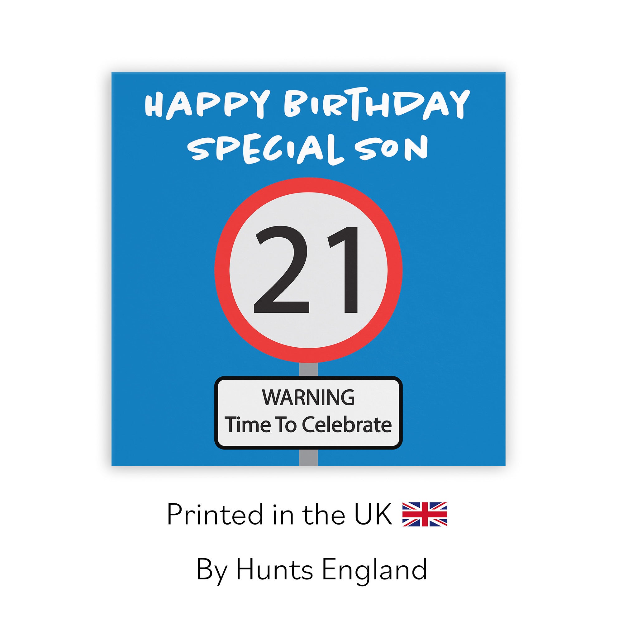 21st Son Birthday Card Road Sign - Default Title (TH02620)