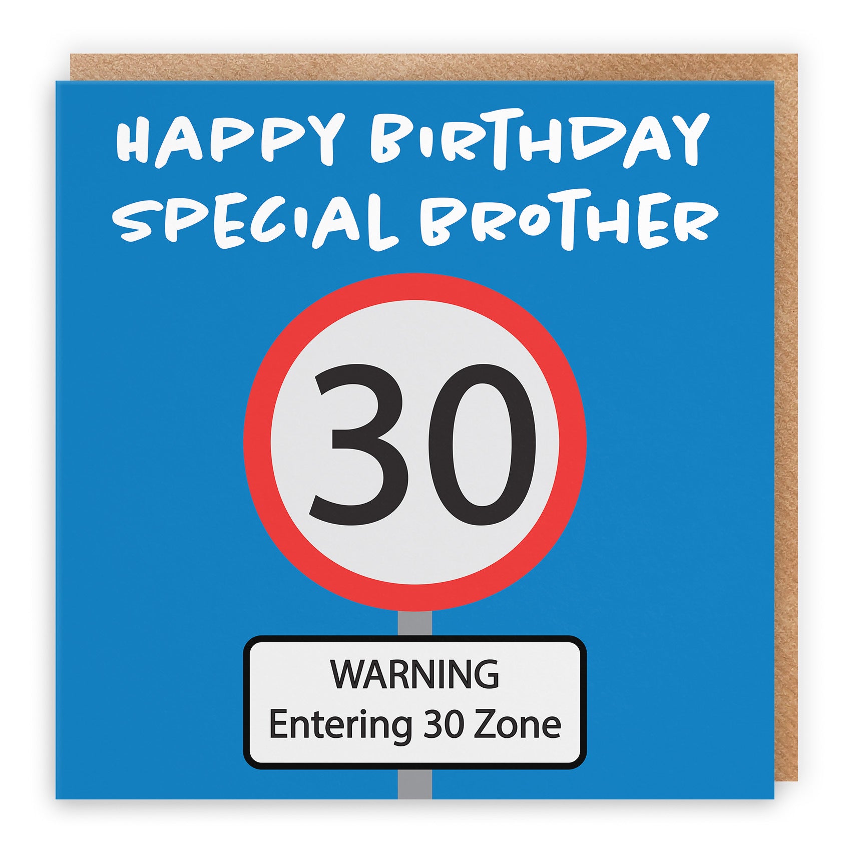 30th Brother Birthday Card Road Sign - Default Title (TH02625)