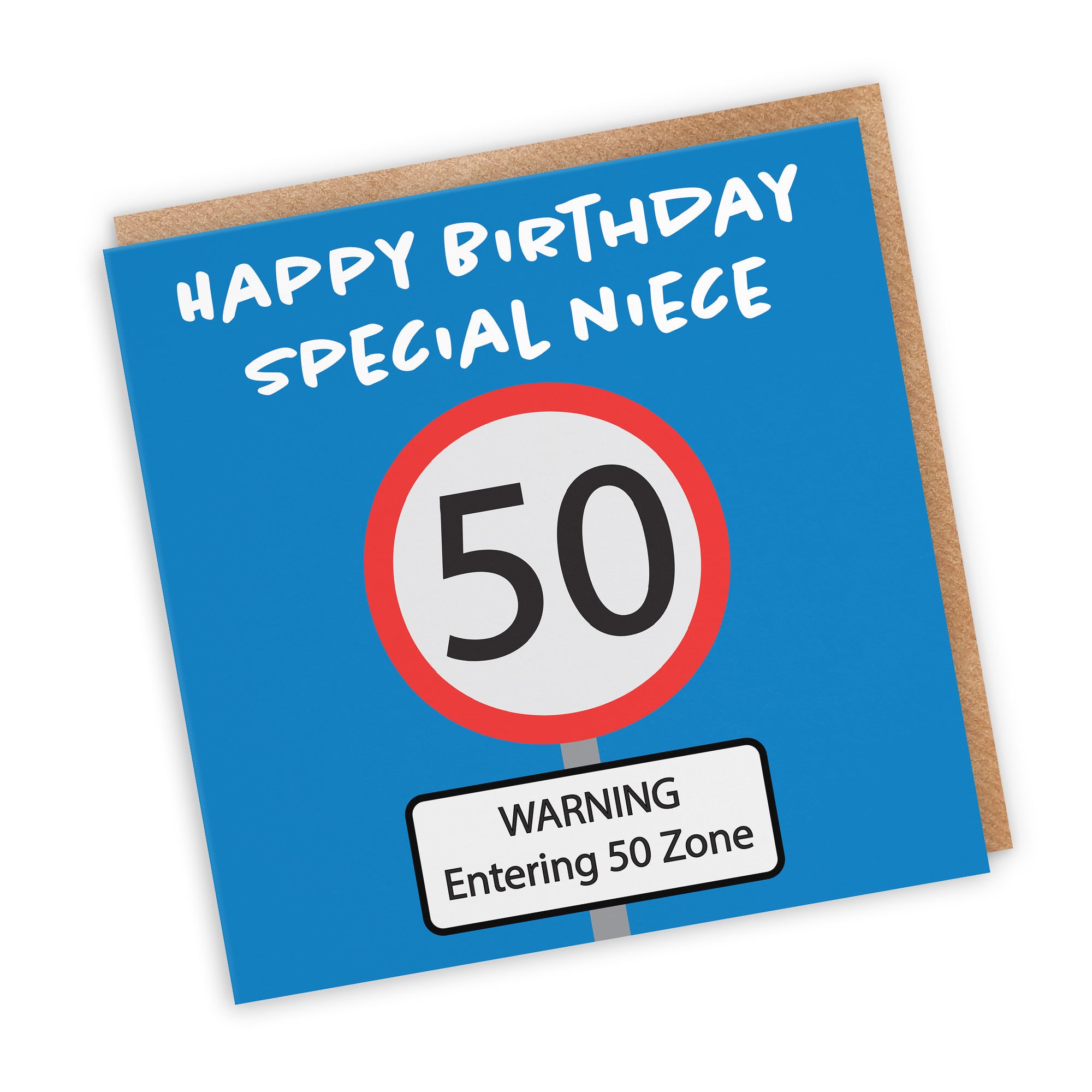 50th Niece Birthday Card Road Sign - Default Title (TH02632)