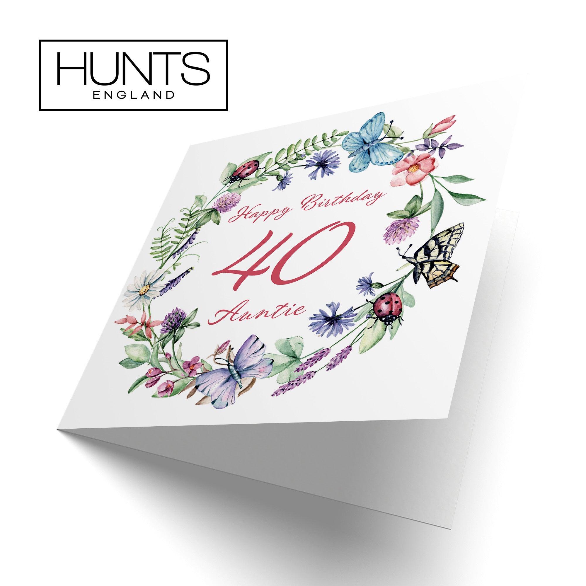 40th Auntie Birthday Card Meadow - Default Title (TH02640)