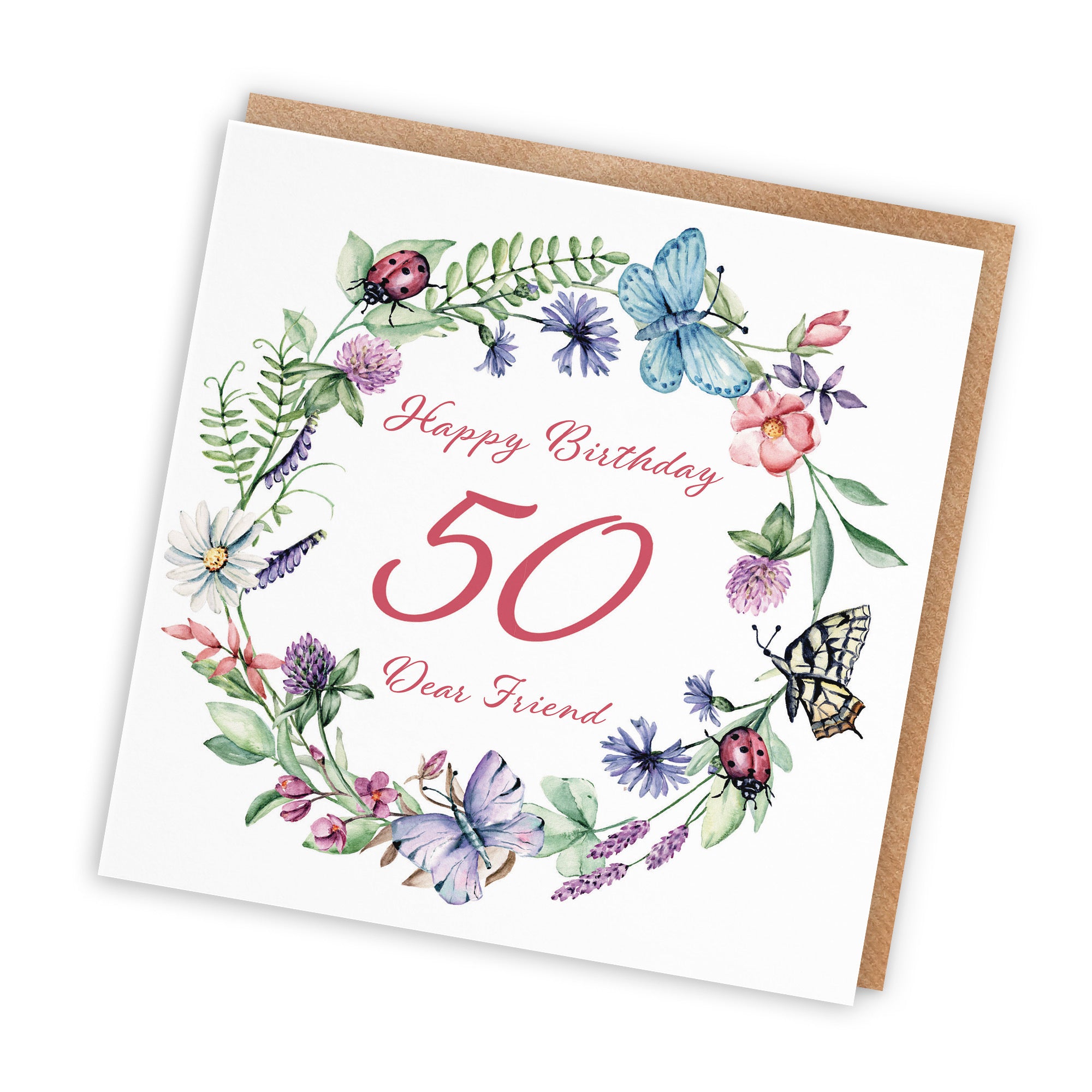 50th Friend Birthday Card Meadow - Default Title (TH02641)