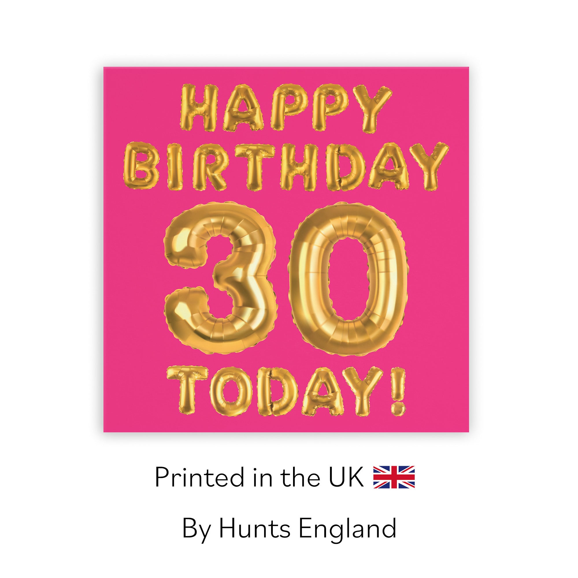 30th Birthday Card Pink Balloon - Default Title (TH02652)