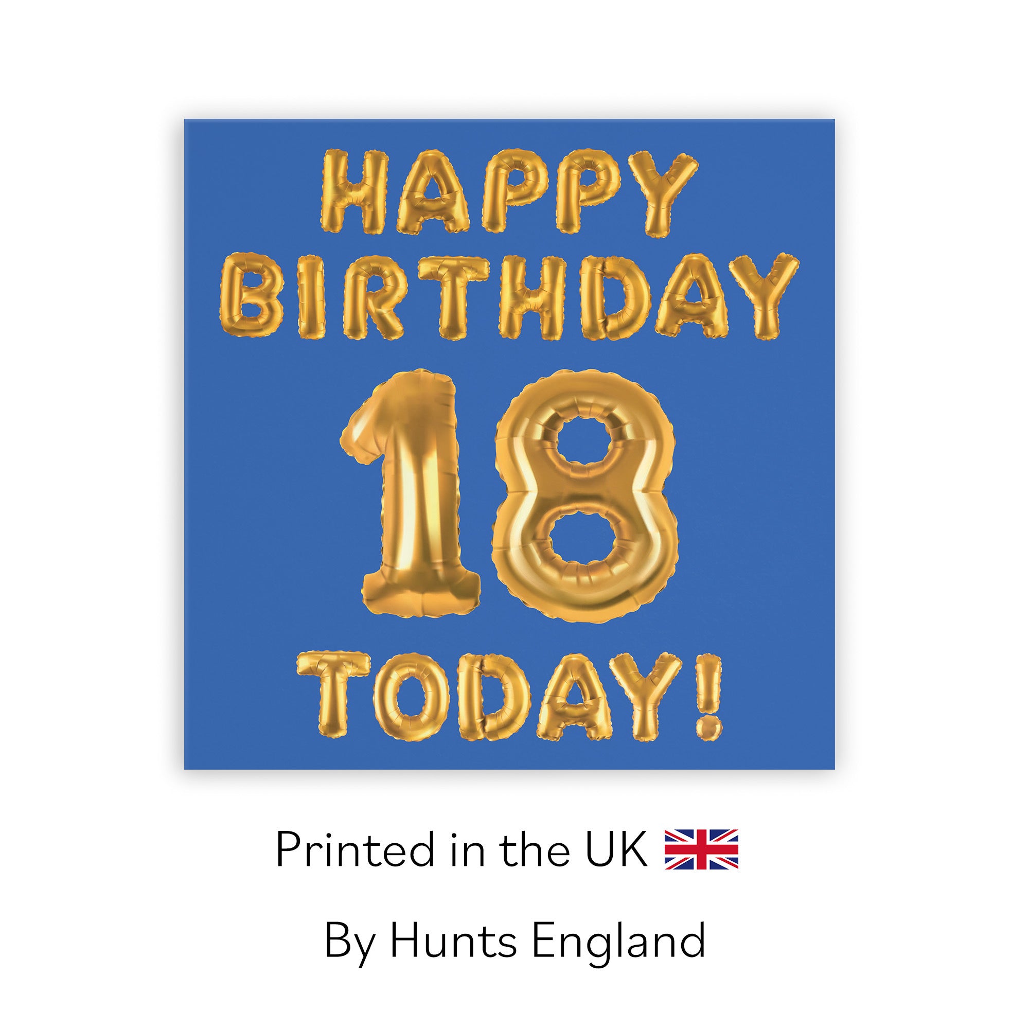 18th Birthday Card Blue Balloon - Default Title (TH02661)