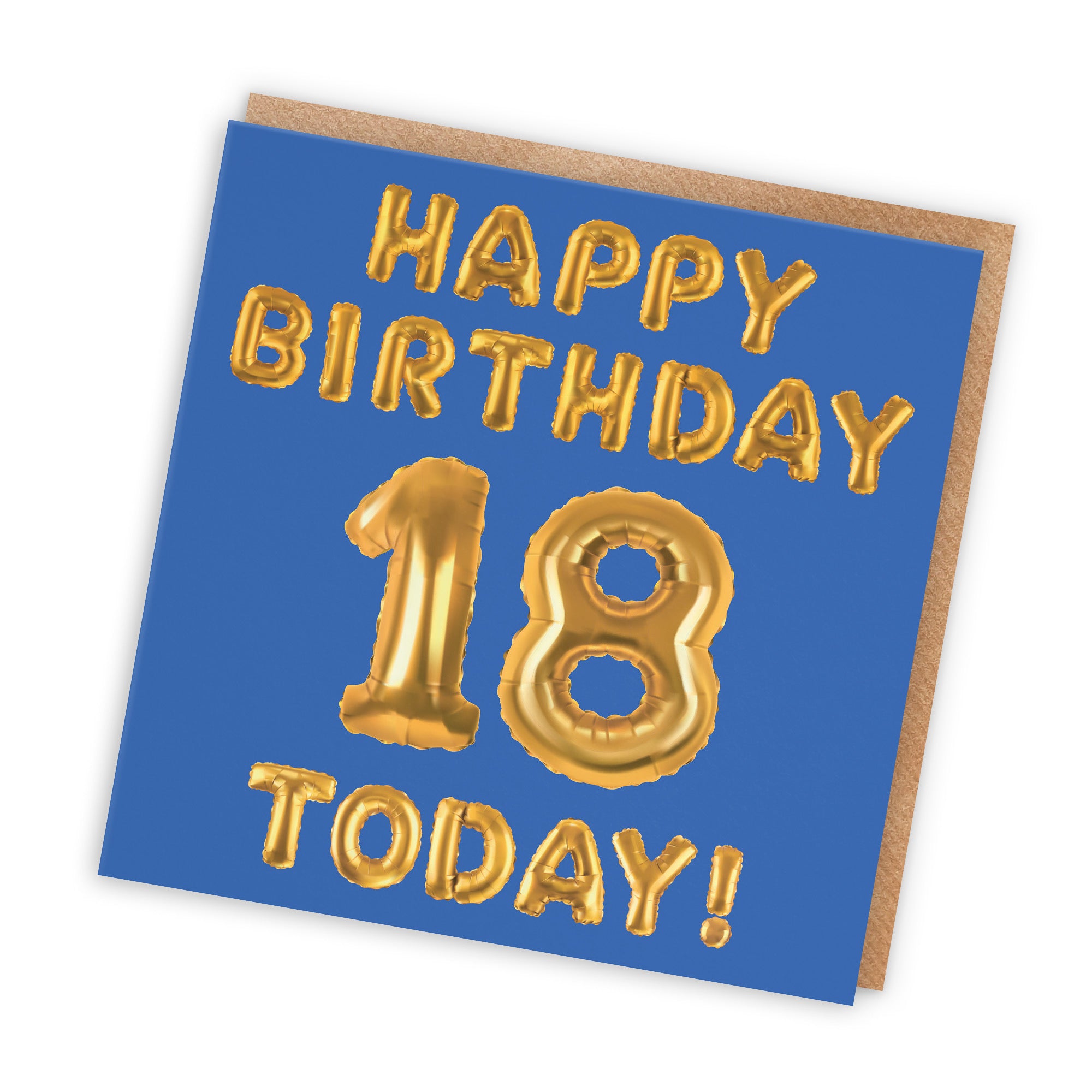 18th Birthday Card Blue Balloon - Default Title (TH02661)