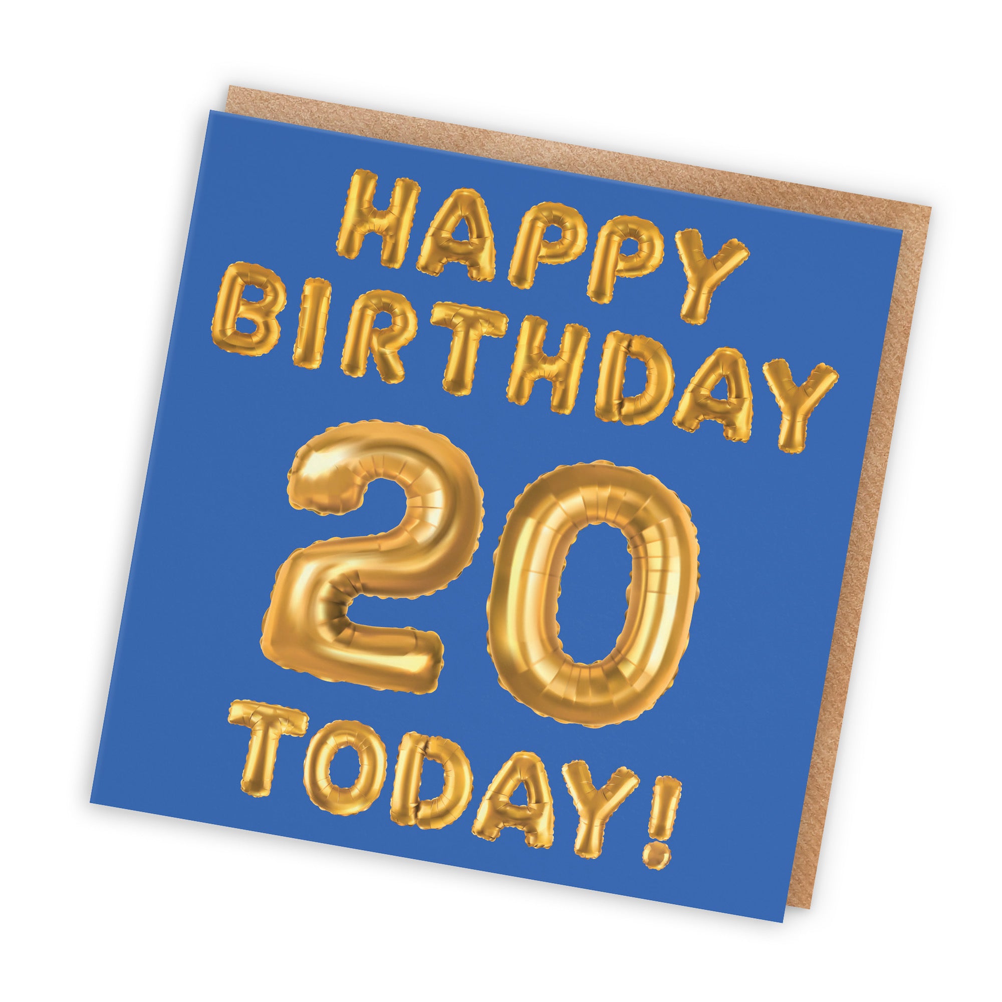 20th Birthday Card Blue Balloon - Default Title (TH02662)